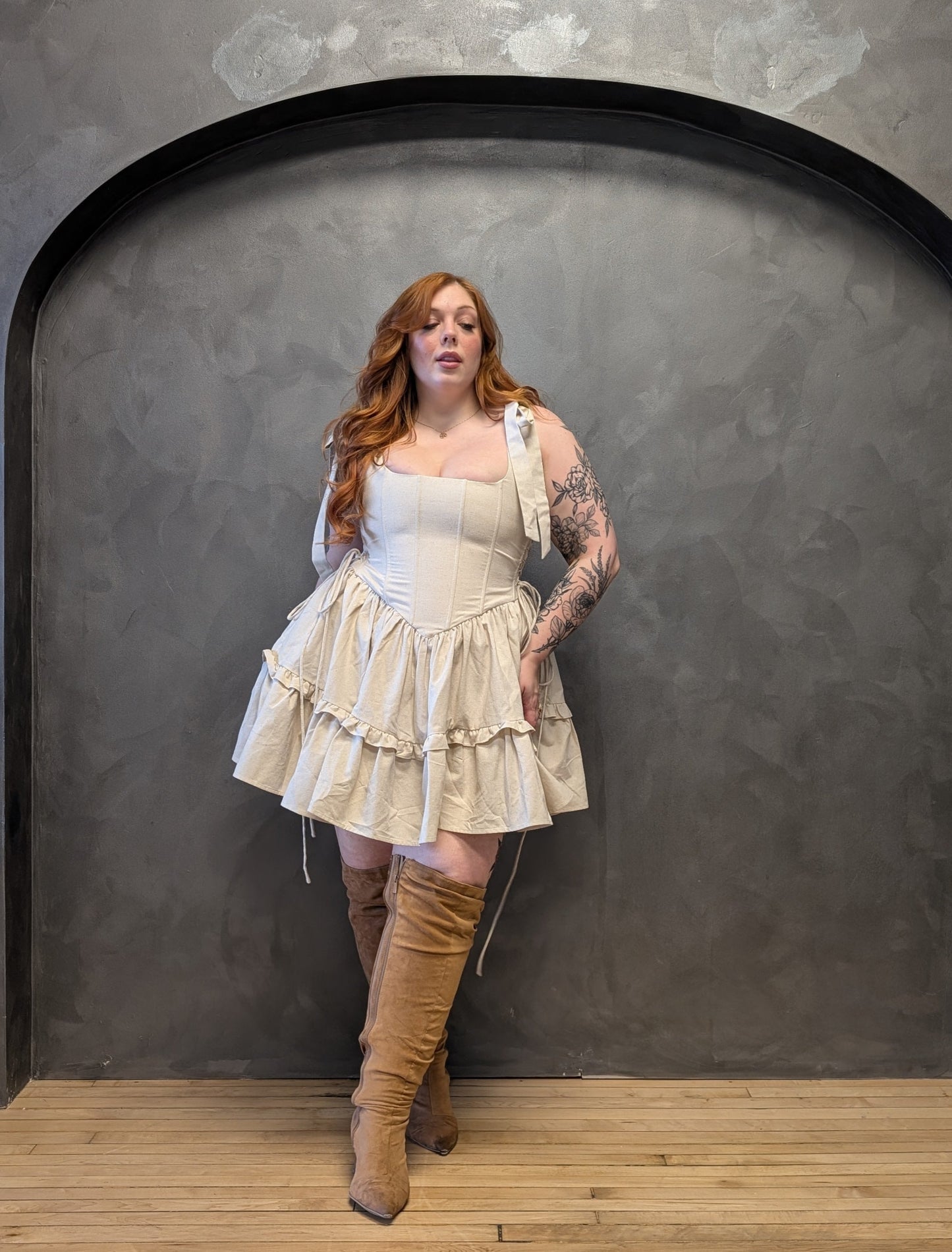 Linen Diana Mini Dress