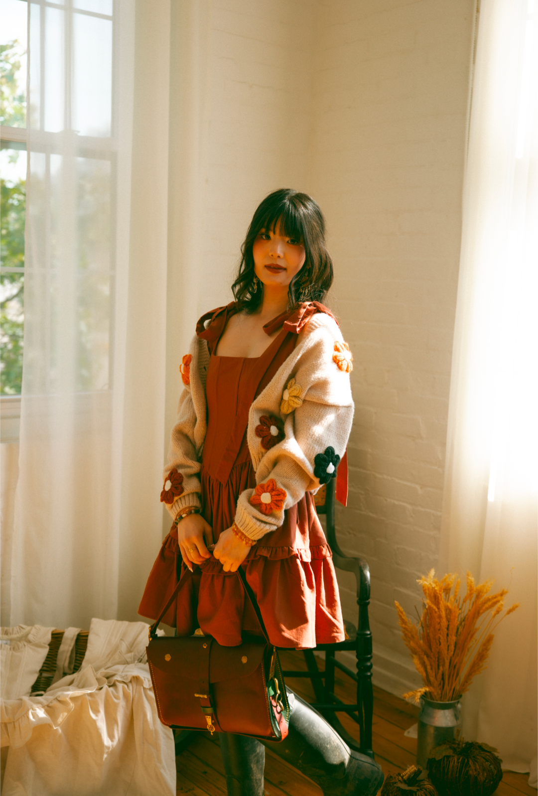 Diana Mini Dress Pre-Order - Autumn Whimsy Colours