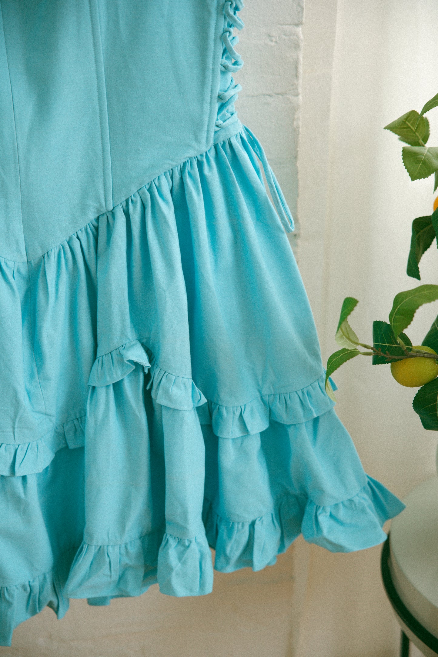 Pre-Order - Blueberry Carmilla Mini Dress