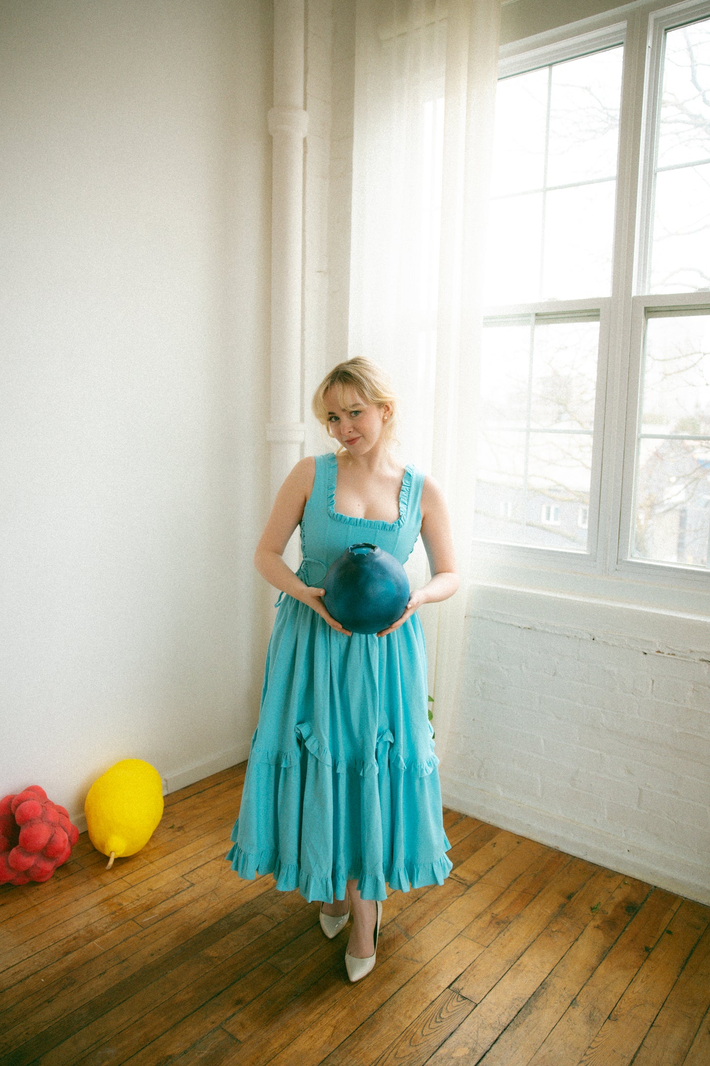 Pre-Order - Blueberry Carmilla Dress