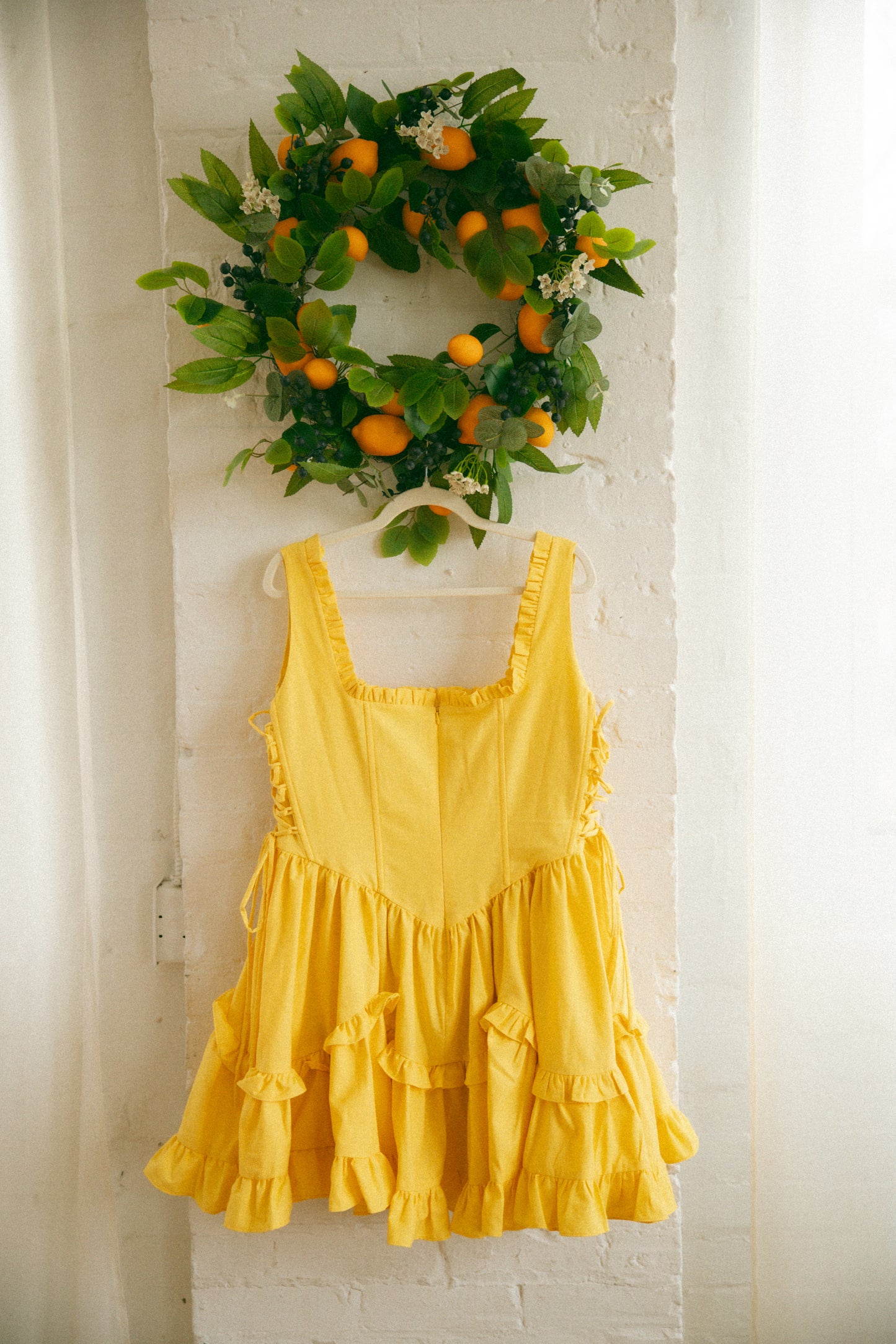 Pre-Order - Lemon Carmilla Mini Dress