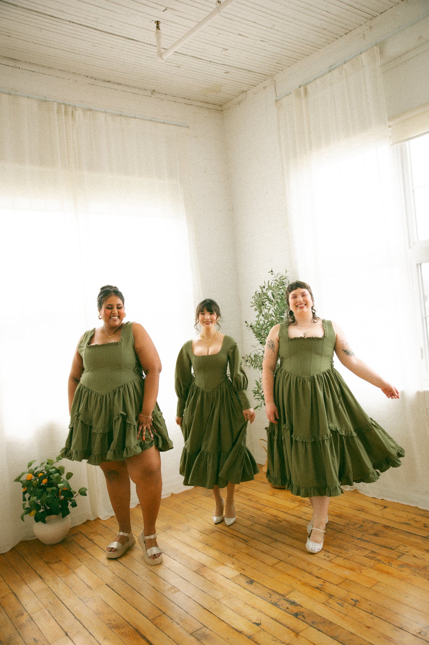 Pre-Order - Olive Carmilla Dress