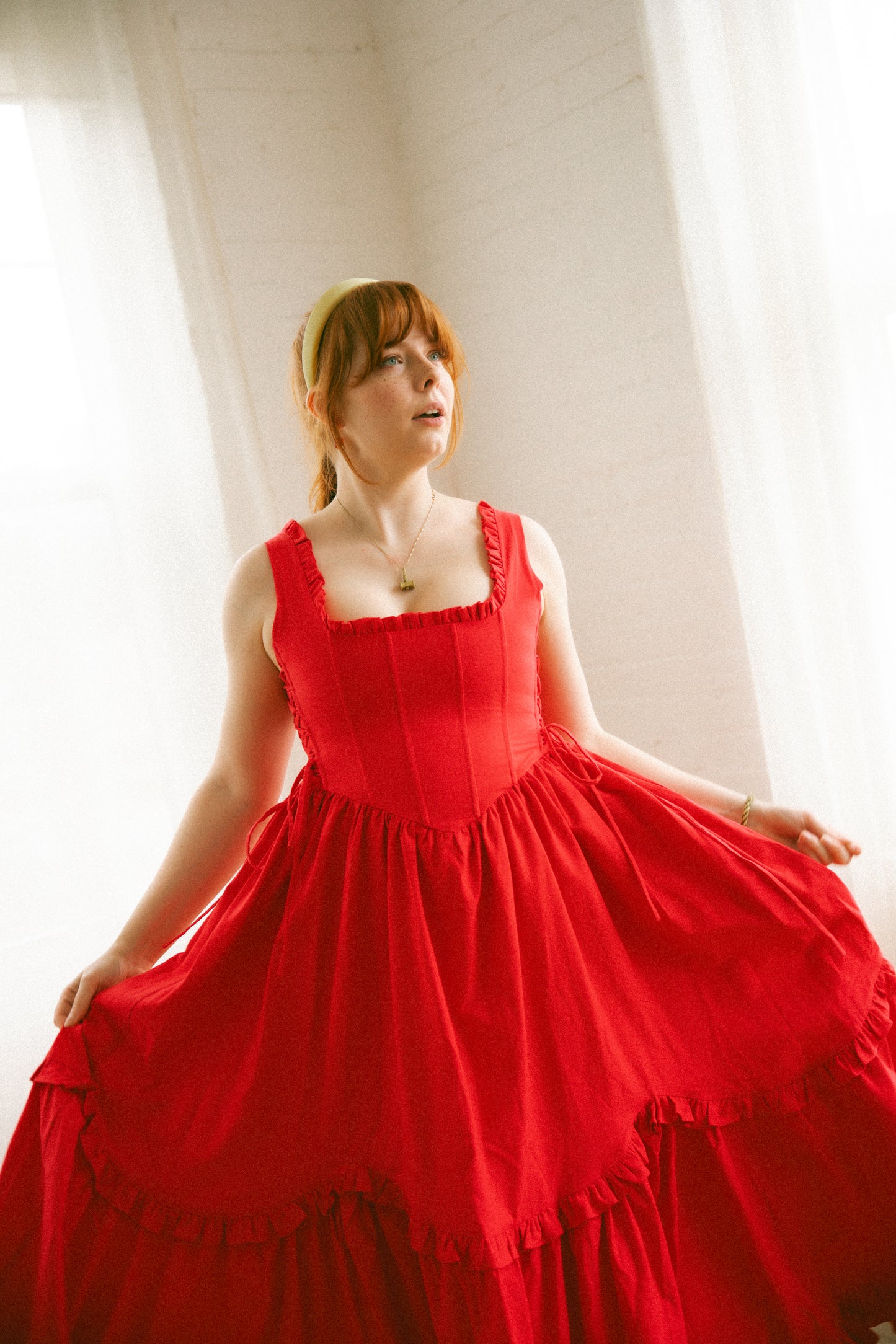 Raspberry Carmilla Dress
