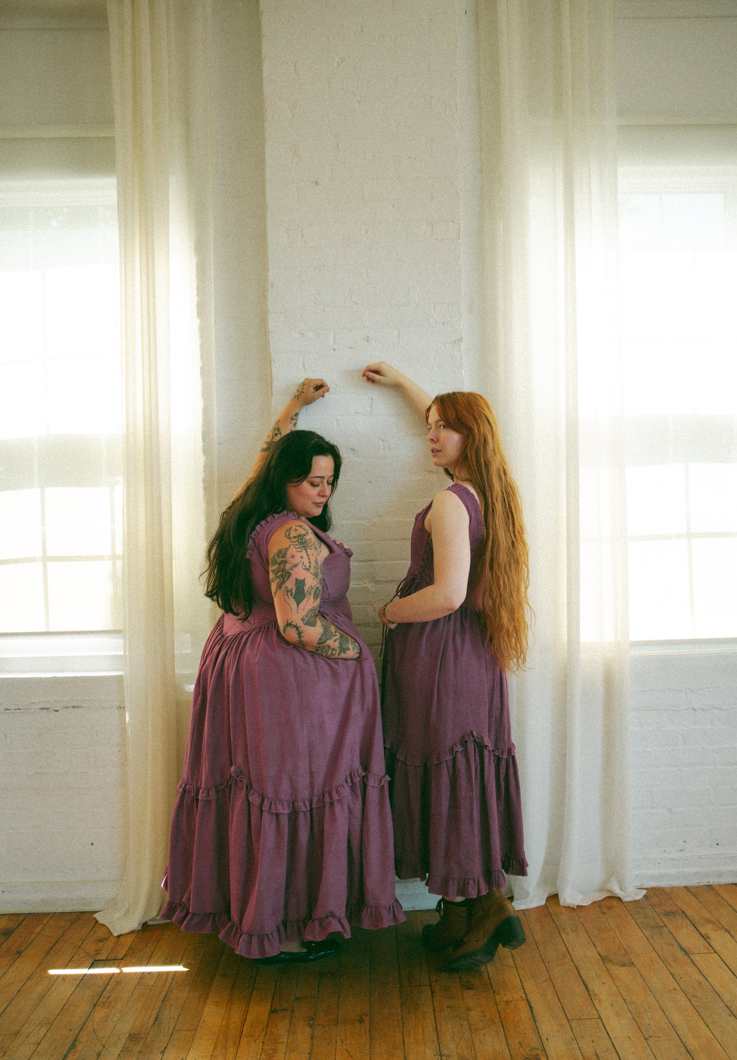 Hand Dyed Toile Carmilla Dress - Allium
