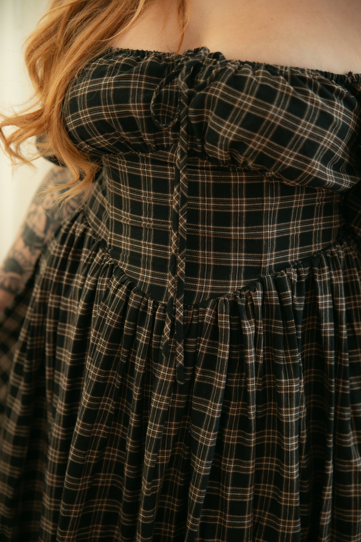Eira Short Sleeve Salem Plaid - Season of the Sorceress - November Pre-Order
