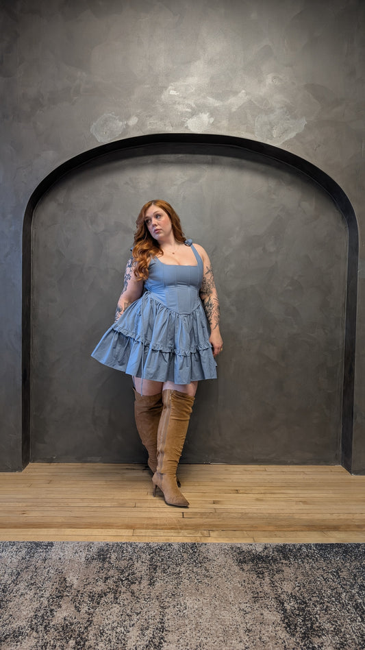 Sky Diana Mini Dress - Final Sale