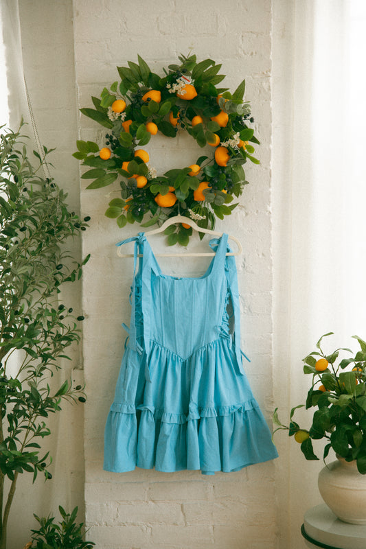 Pre-Order - Blueberry Diana Mini Dress