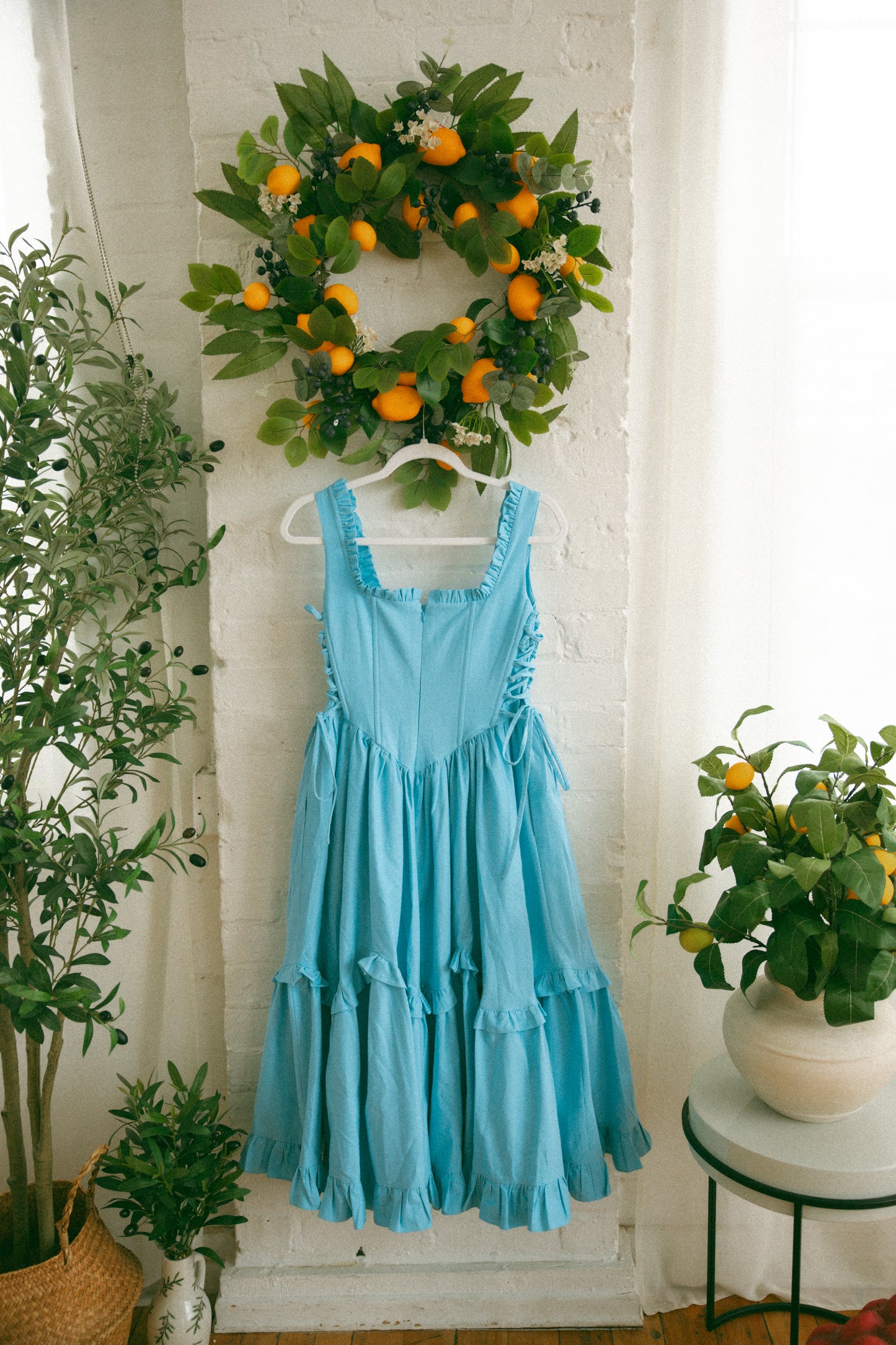 Pre-Order - Blueberry Carmilla Dress