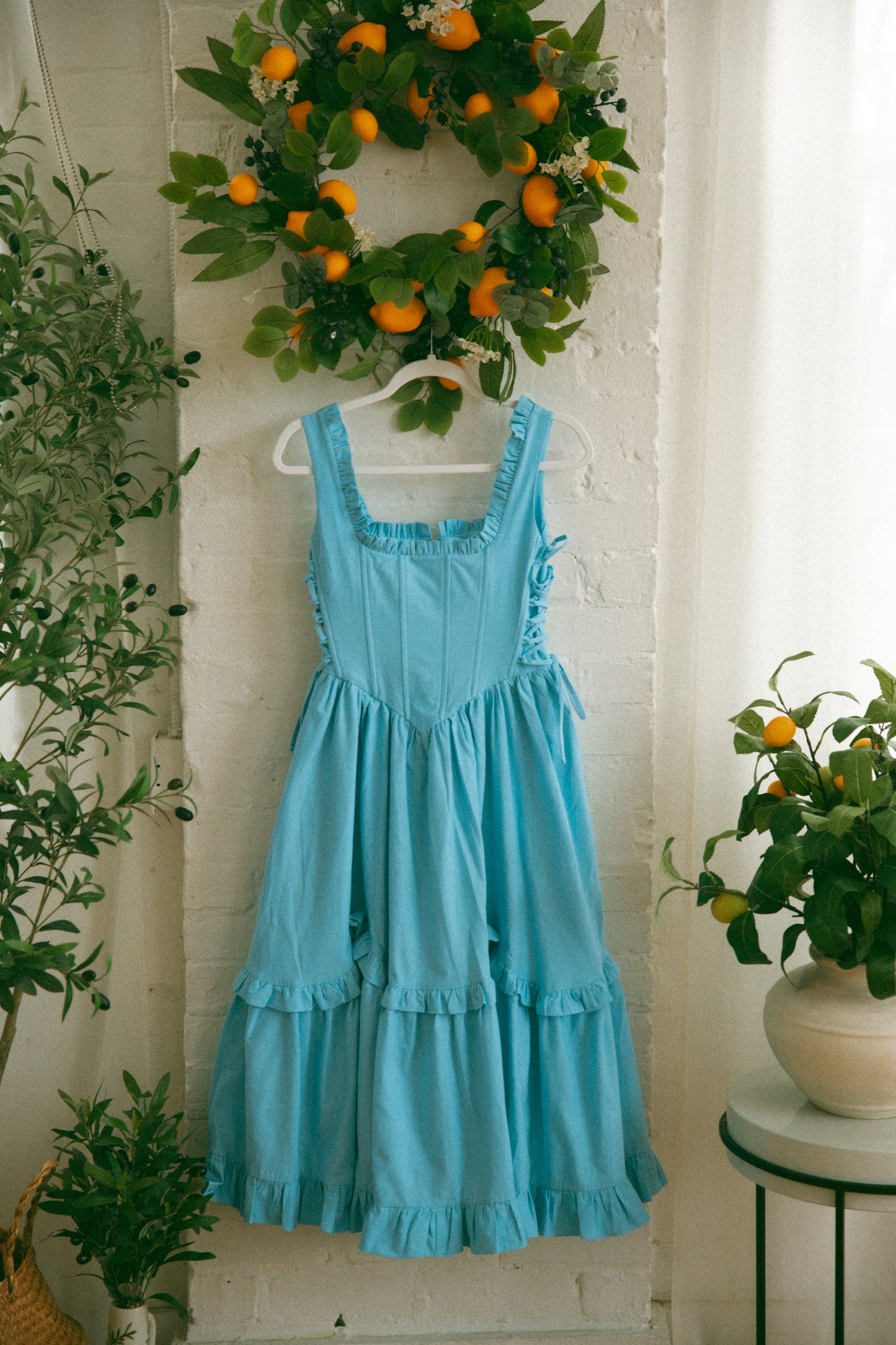 Pre-Order - Blueberry Carmilla Dress