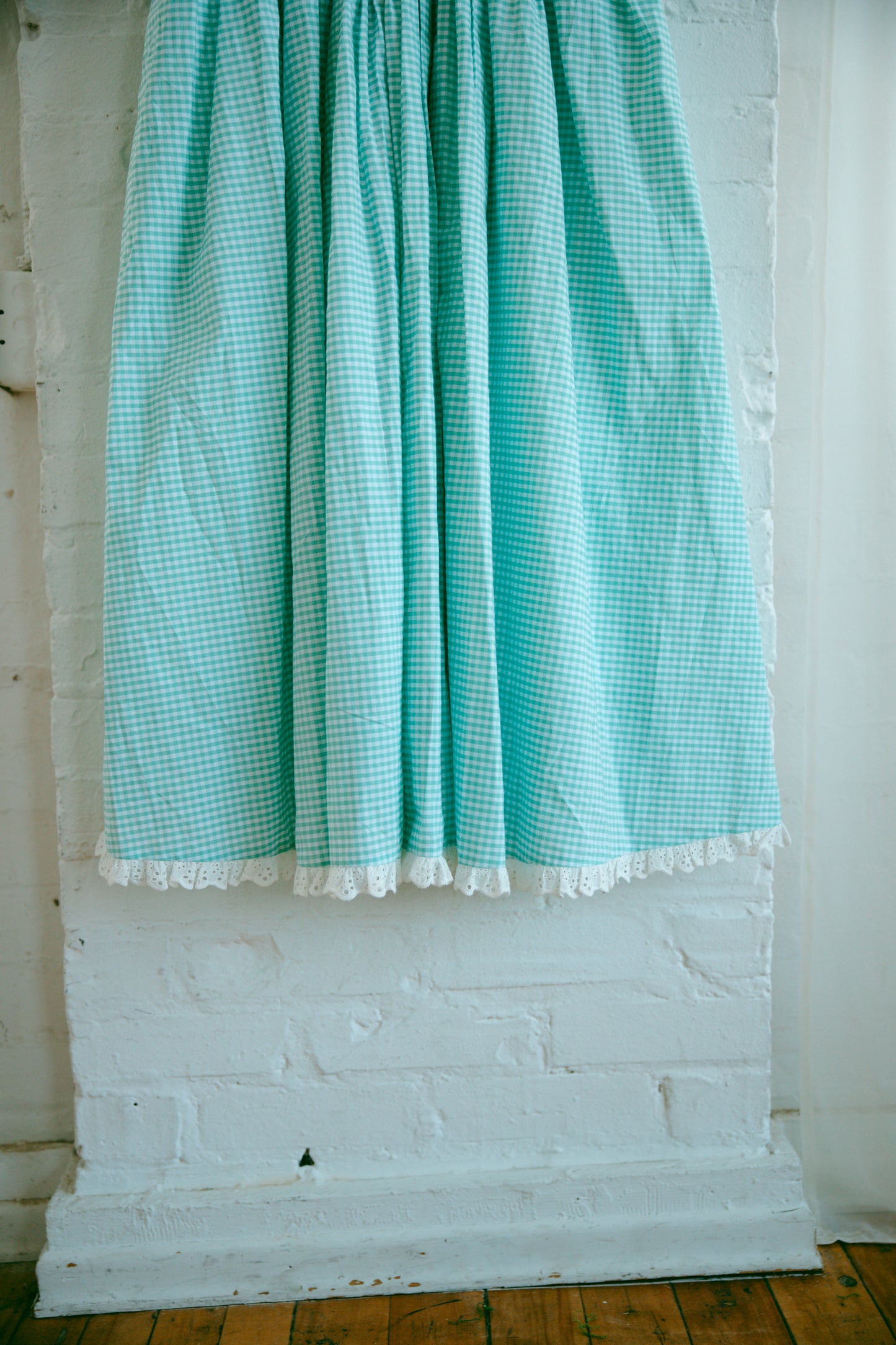 Anne Short Sleeve Mint Gingham - July Pre-Order
