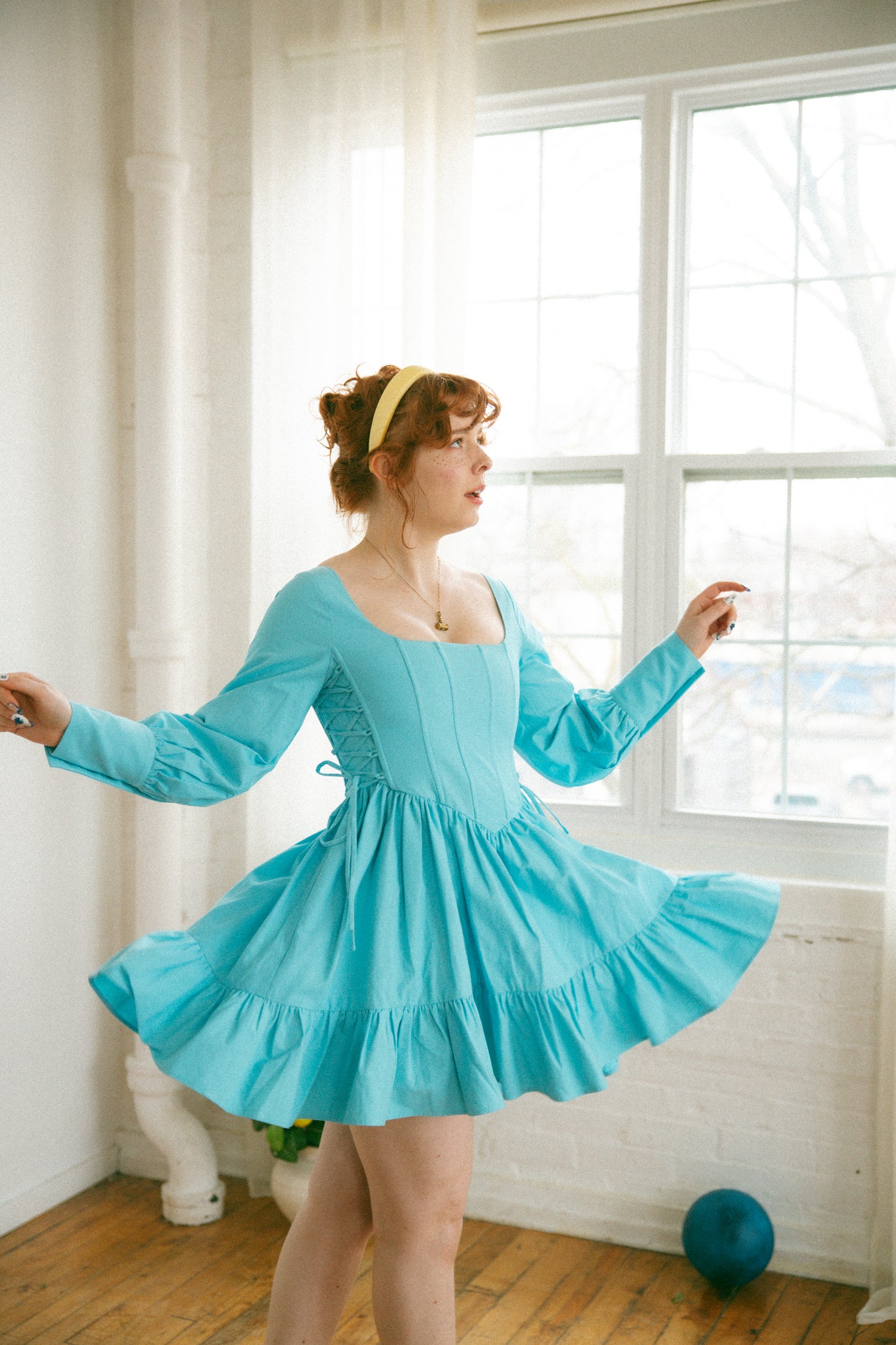 Pre-Order - Blueberry Edith Mini Dress