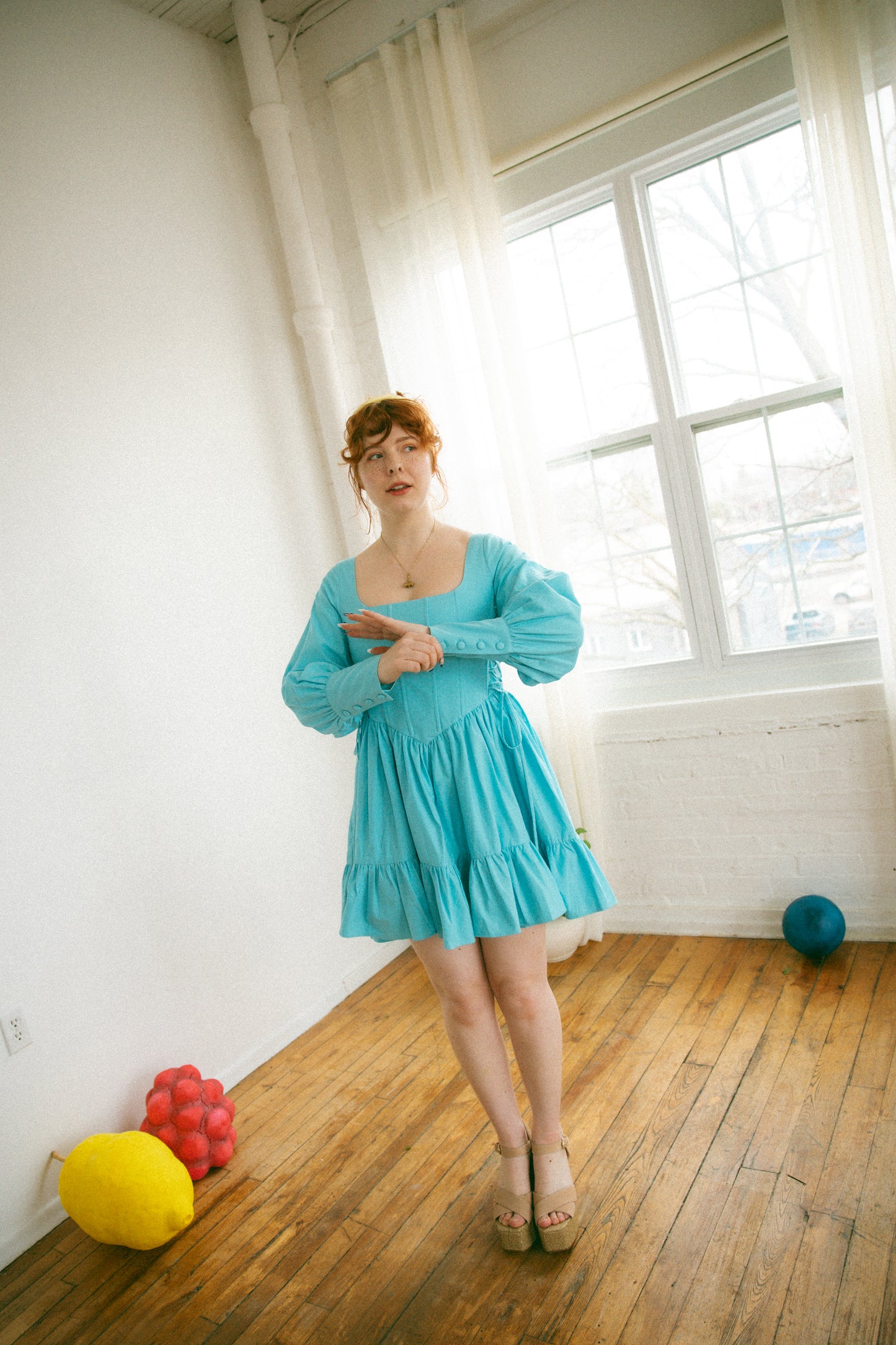 Pre-Order - Blueberry Edith Mini Dress