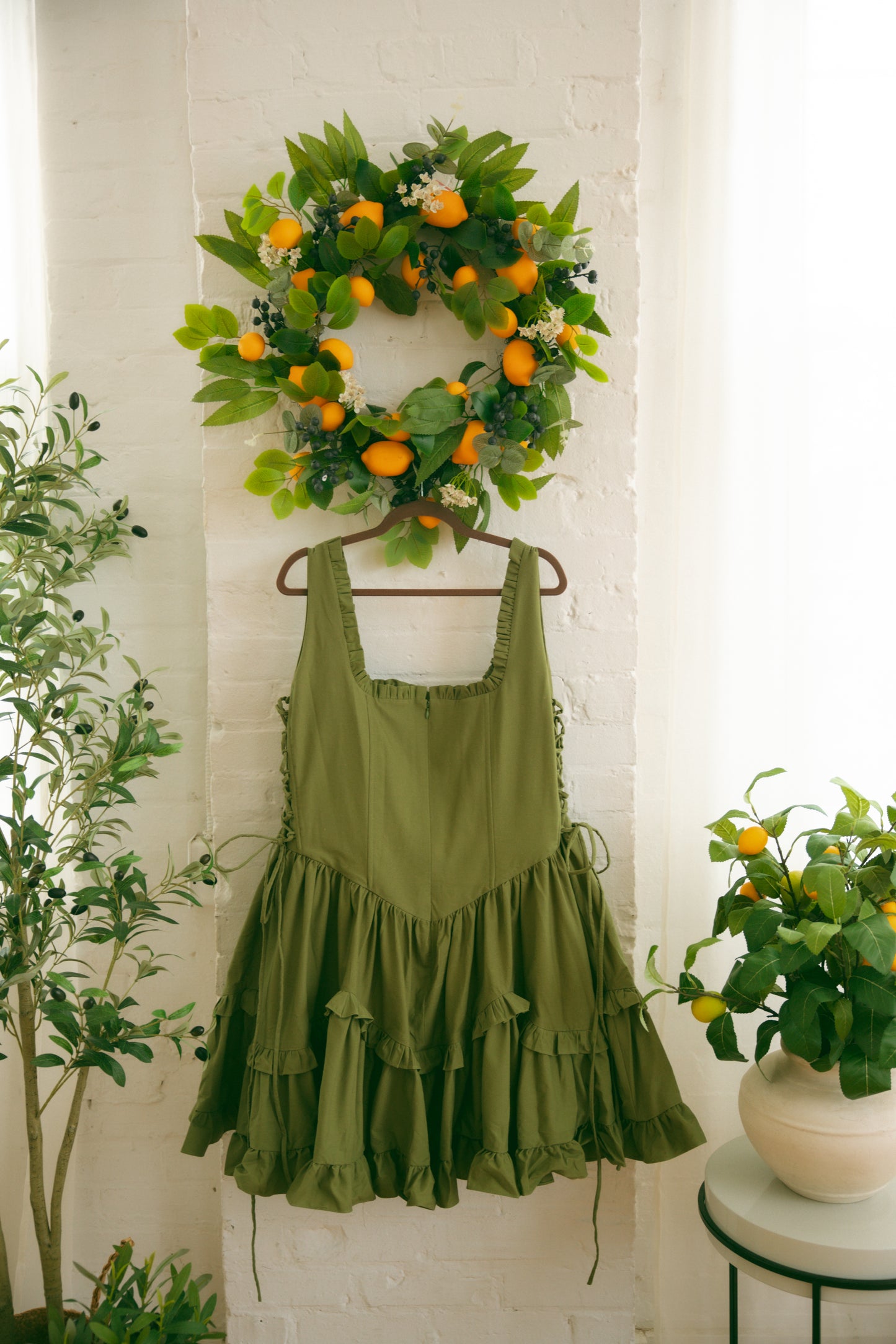 Pre-Order - Olive Carmilla Mini Dress