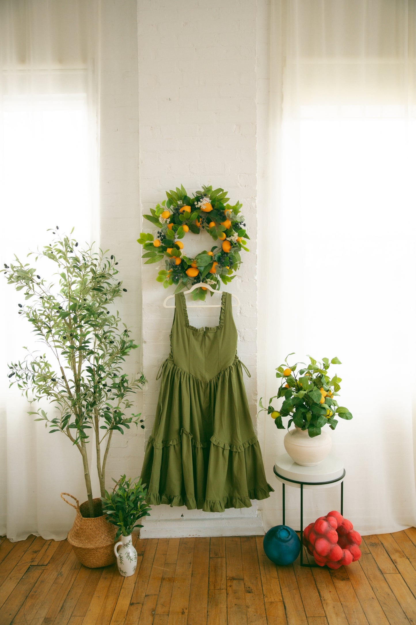 Pre-Order - Olive Carmilla Dress