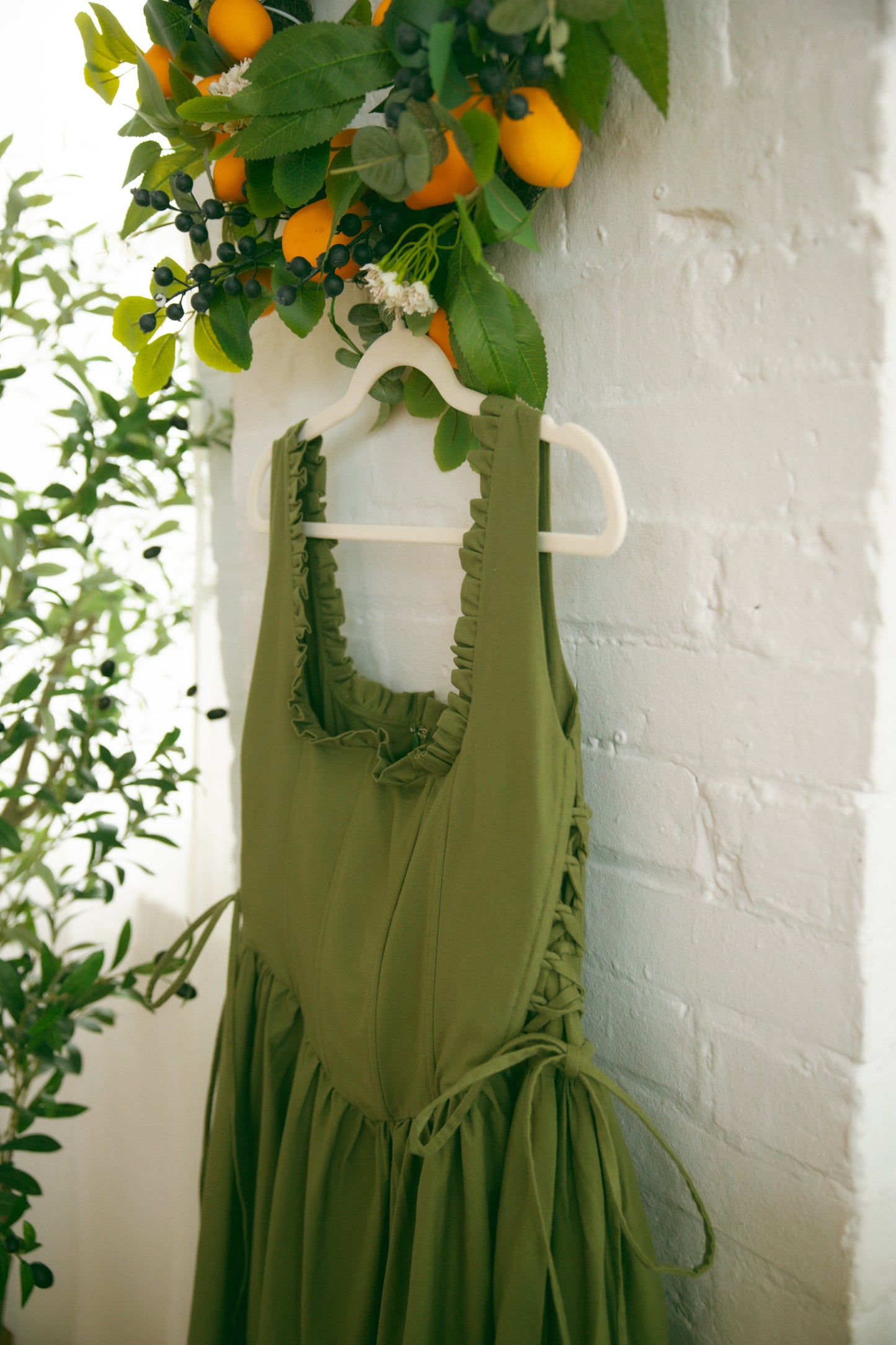 Pre-Order - Olive Carmilla Dress