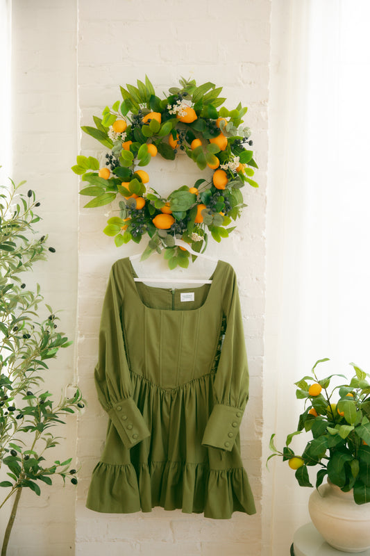 Pre-Order - Olive Edith Mini Dress
