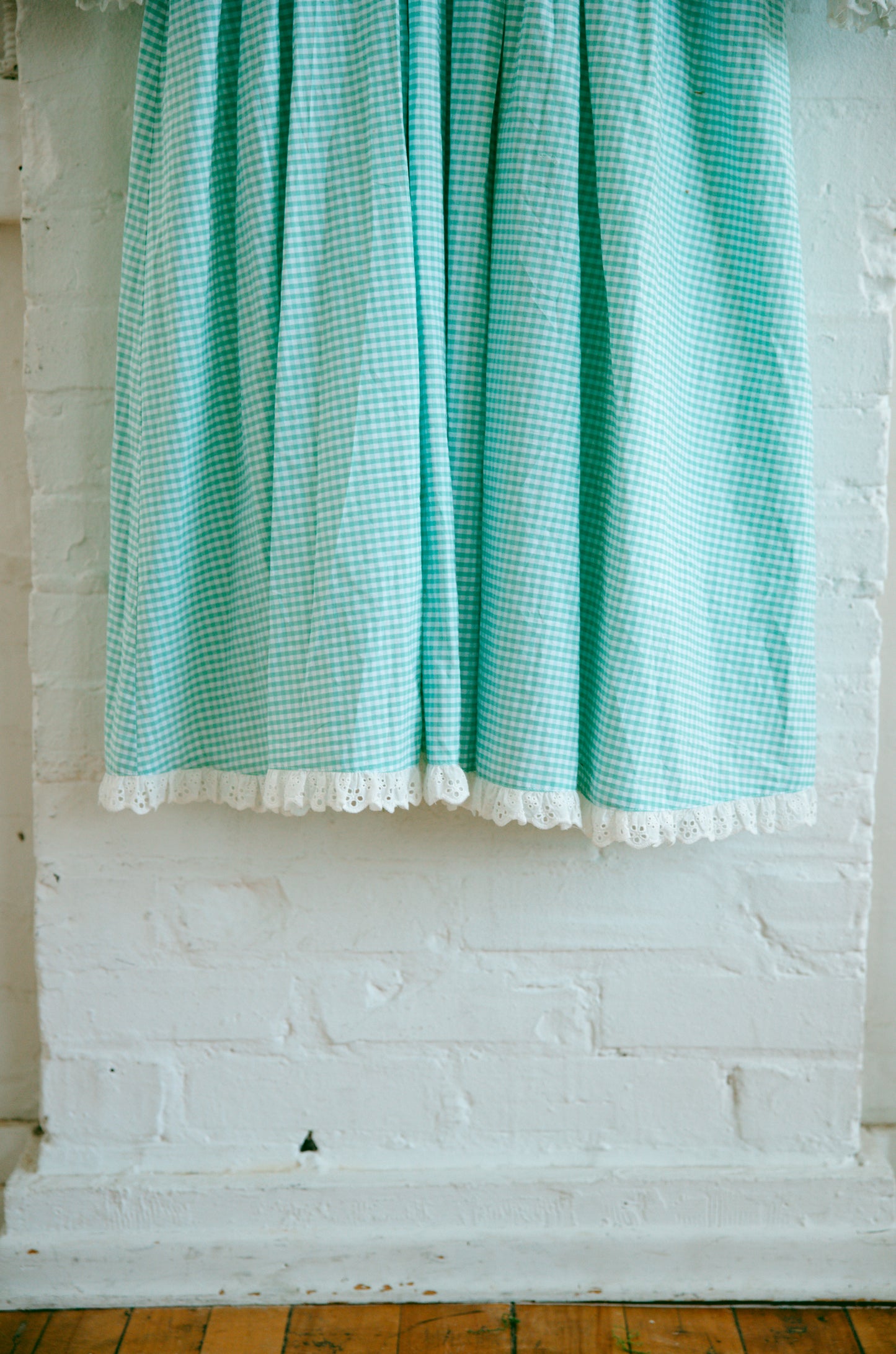Anne Long Sleeve Mint Gingham - July Pre-Order