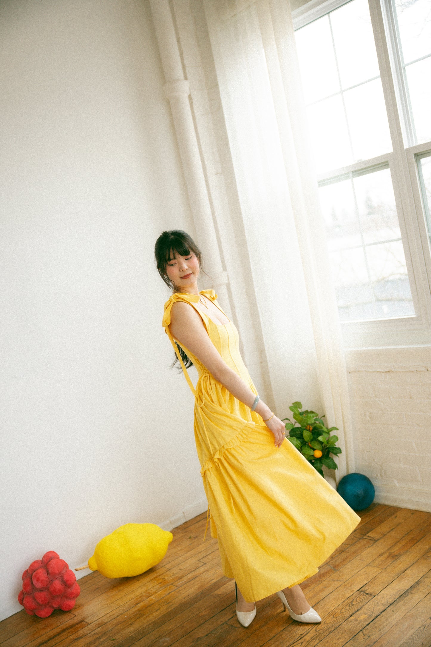 Pre-Order - Lemon Diana Dress
