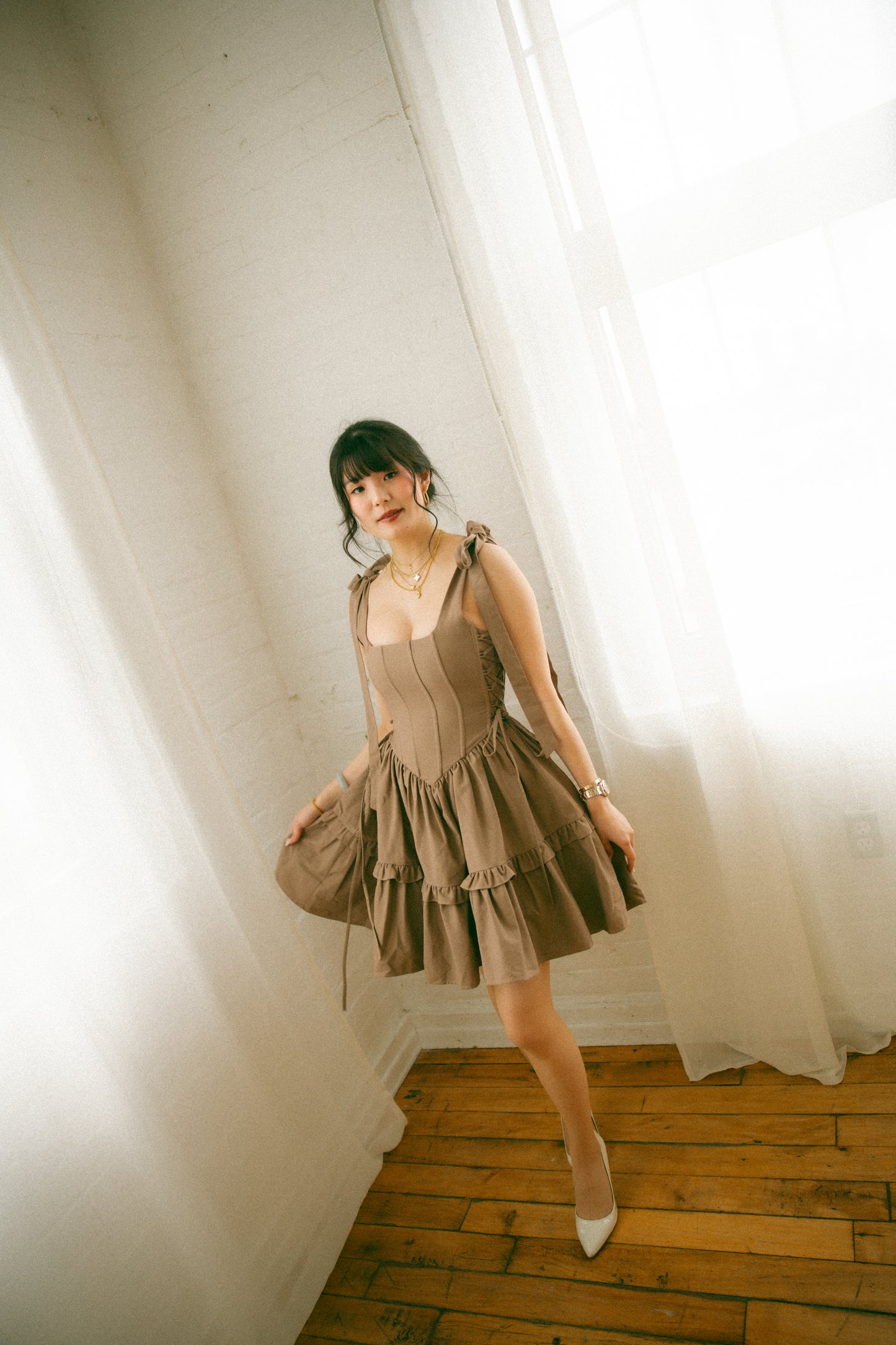 Pre-Order - Oak Diana Mini Dress