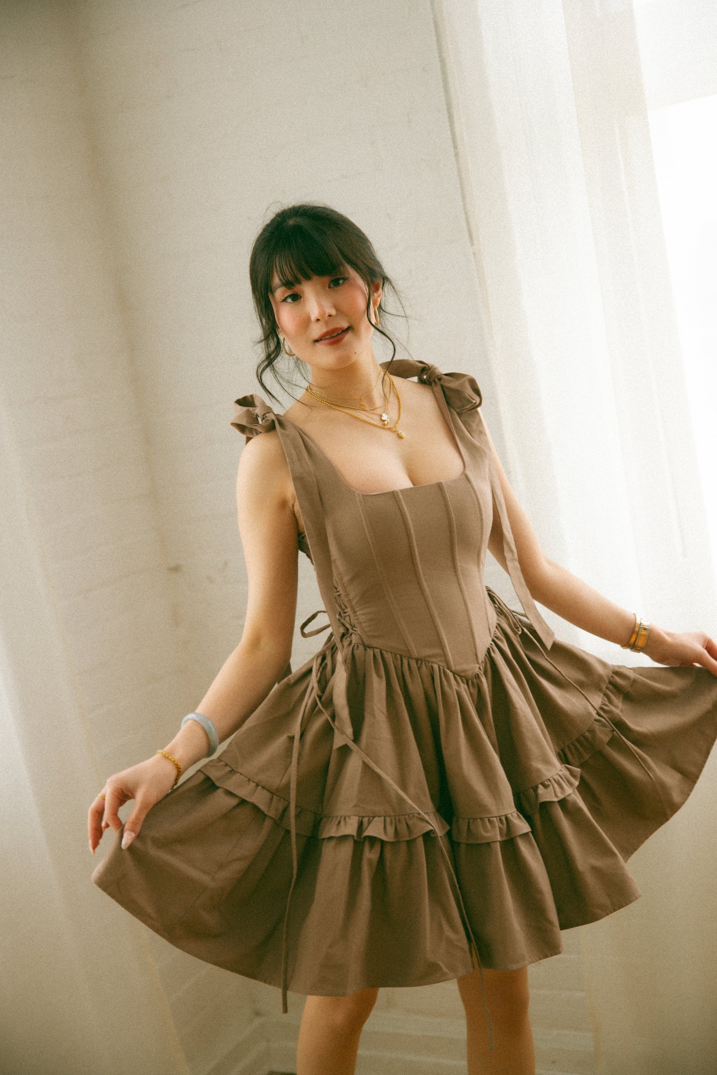 Pre-Order - Oak Diana Mini Dress