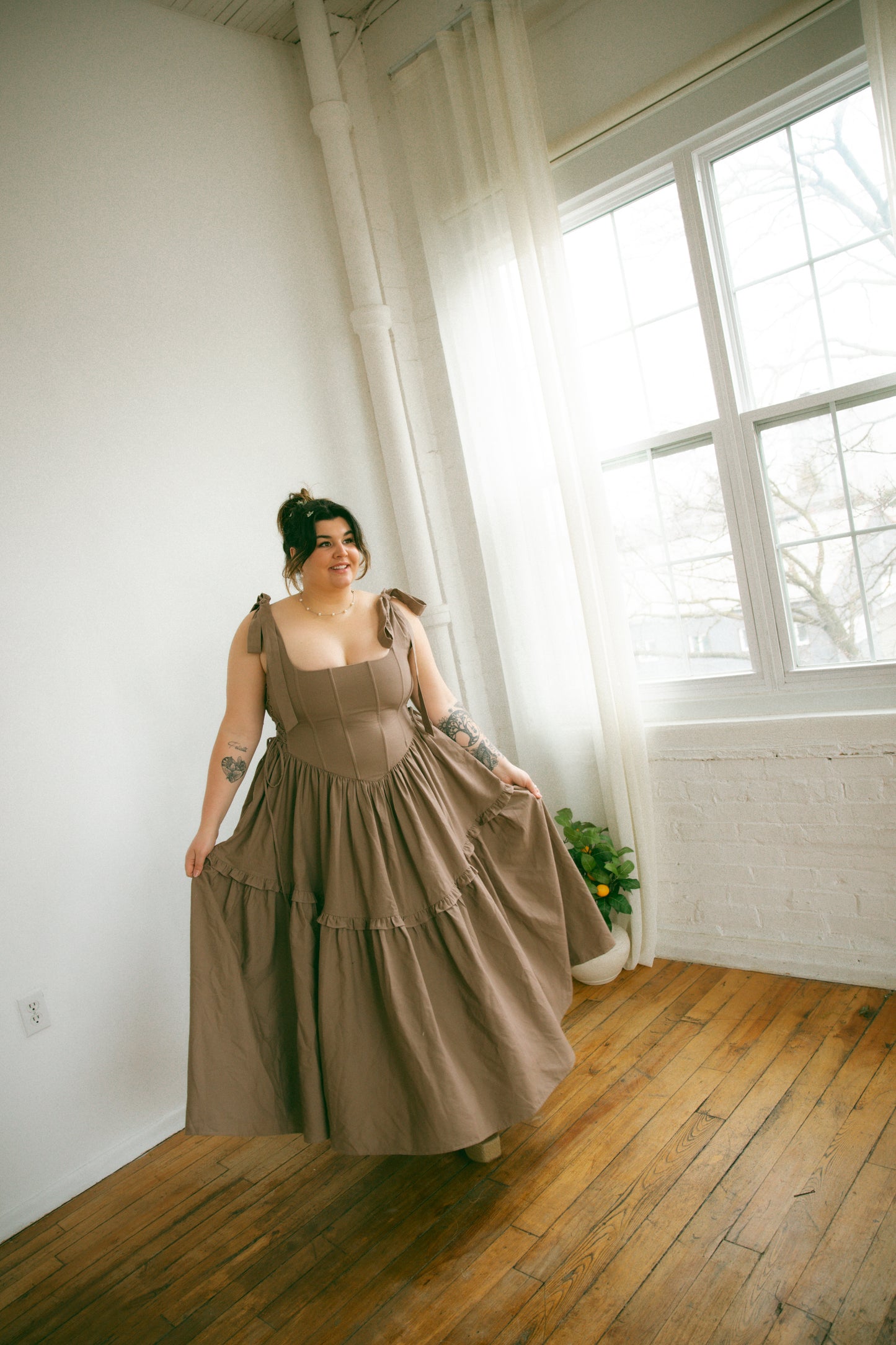 Pre-Order - Oak Diana Dress