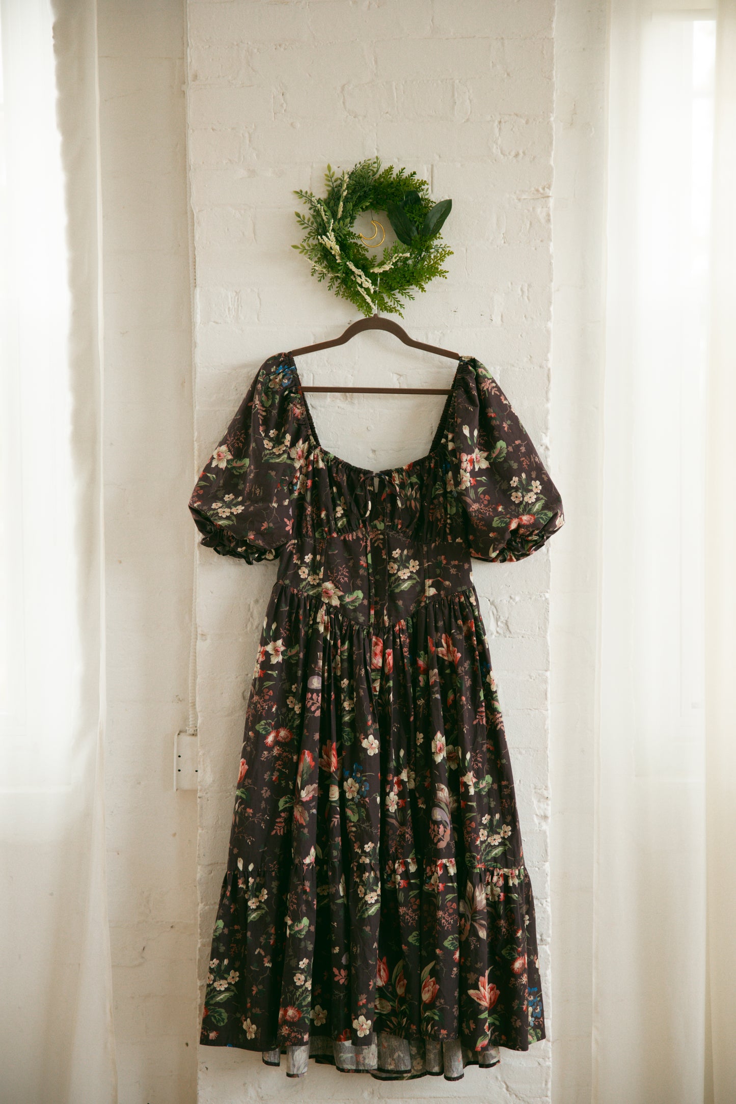Eira Short Sleeve Dark Floral - July Pre-Order