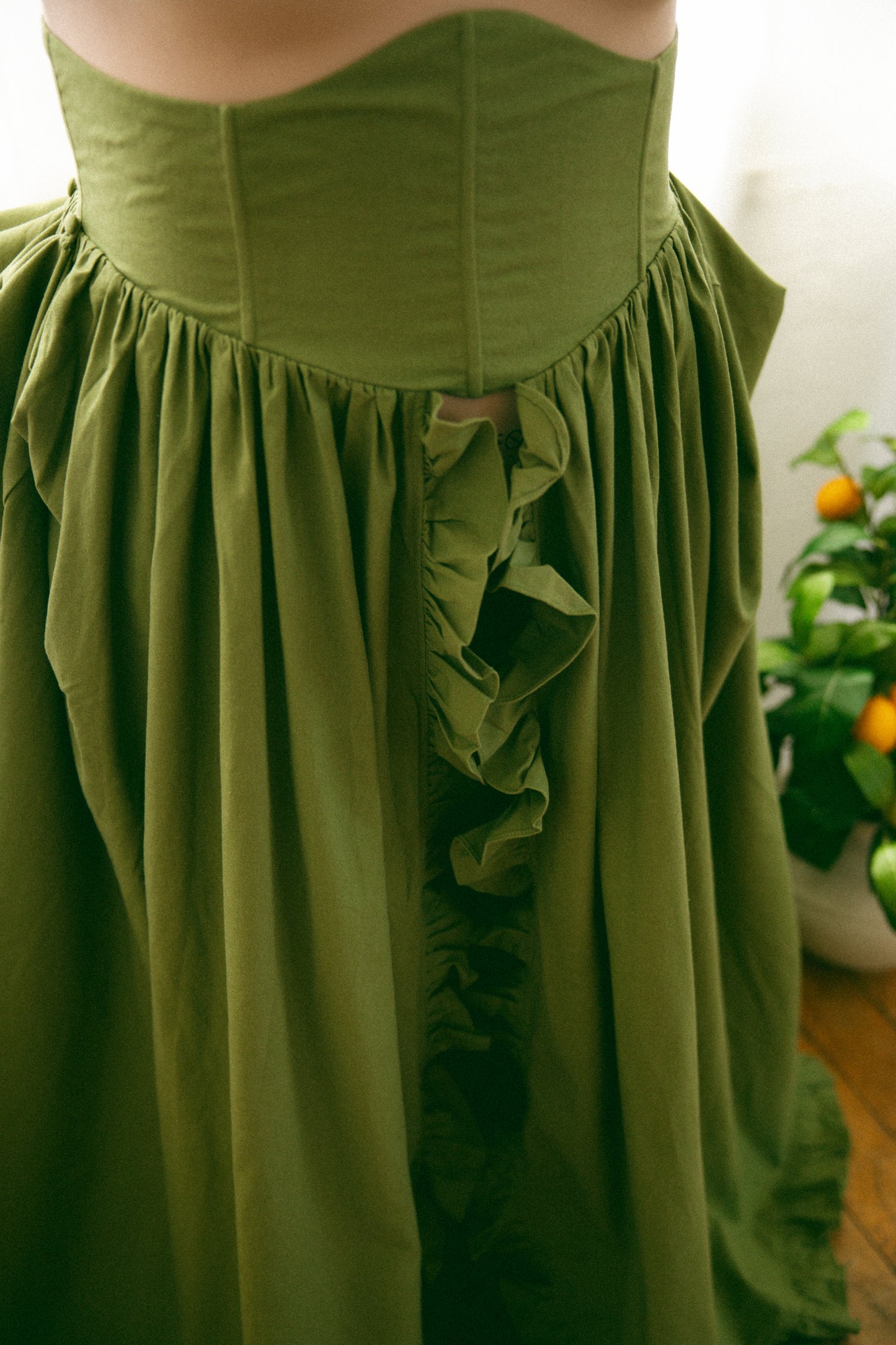 Pre-Order - Olive Antoinette Overskirt