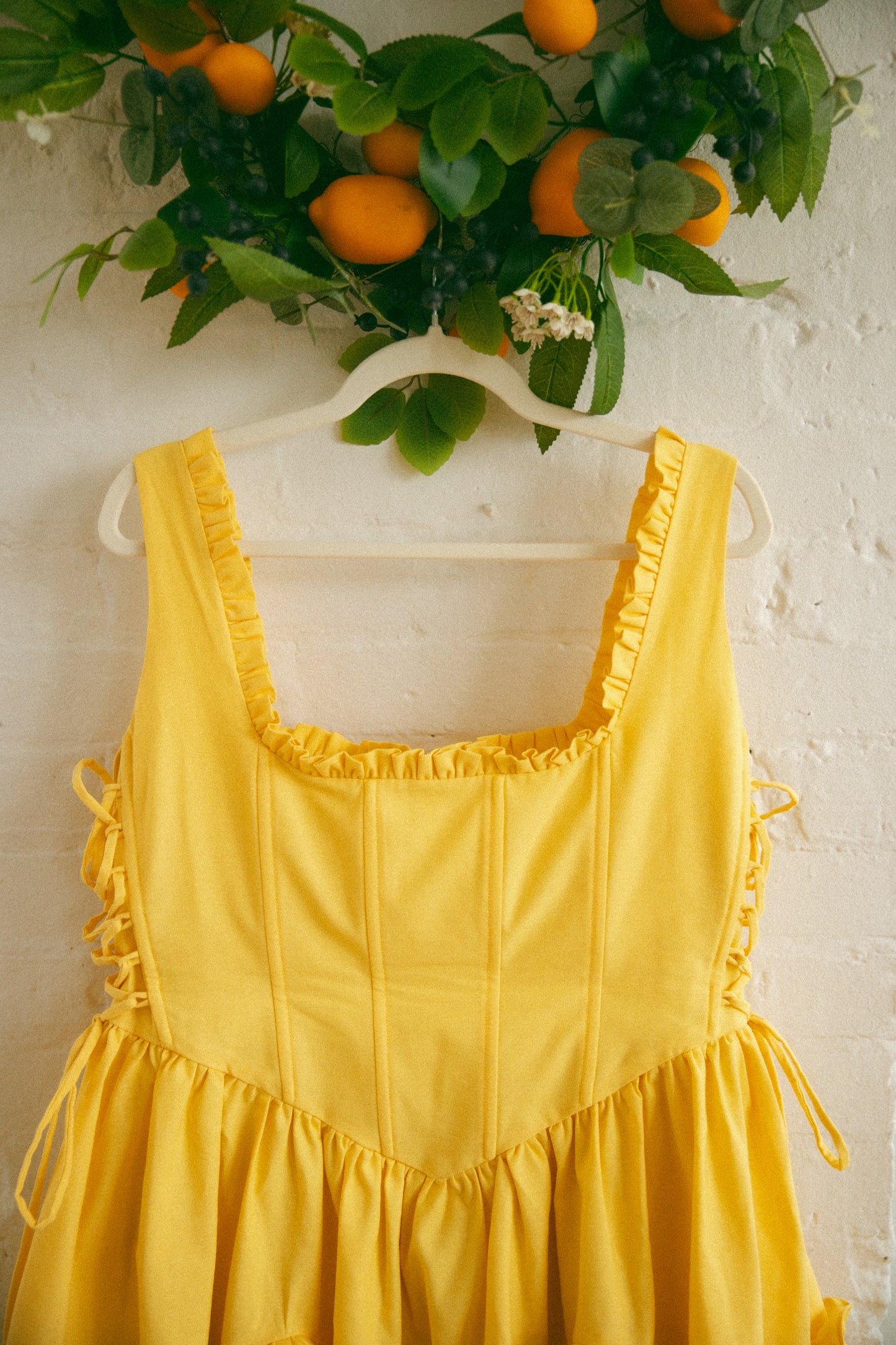 Pre-Order - Lemon Carmilla Mini Dress