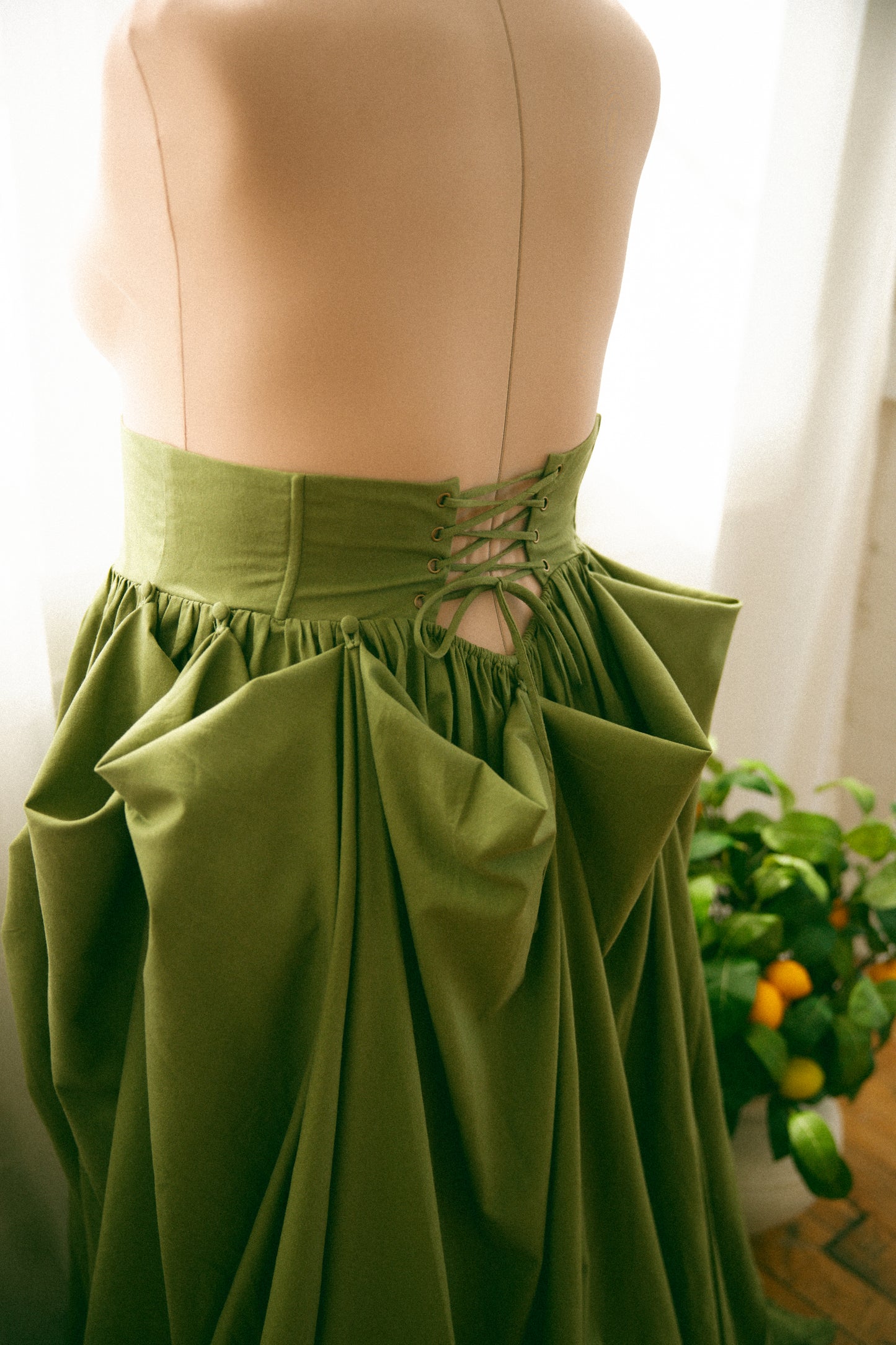 Pre-Order - Olive Antoinette Overskirt