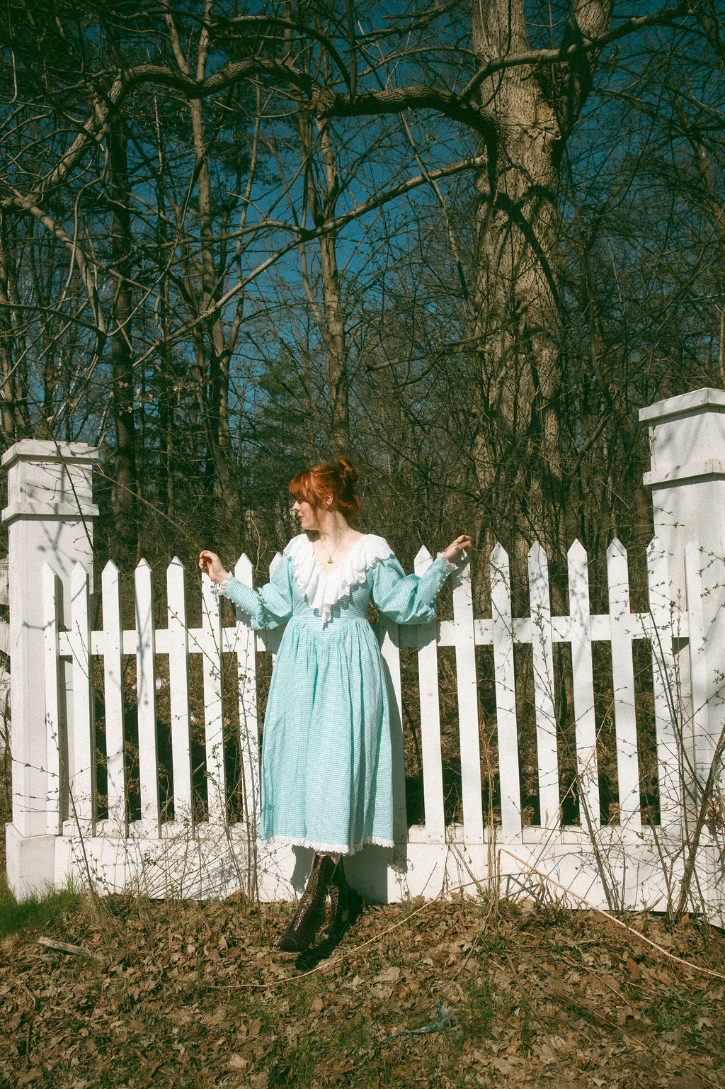 Anne Long Sleeve Mint Gingham - July Pre-Order