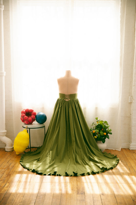 Pre-Order - Olive Antoinette Overskirt