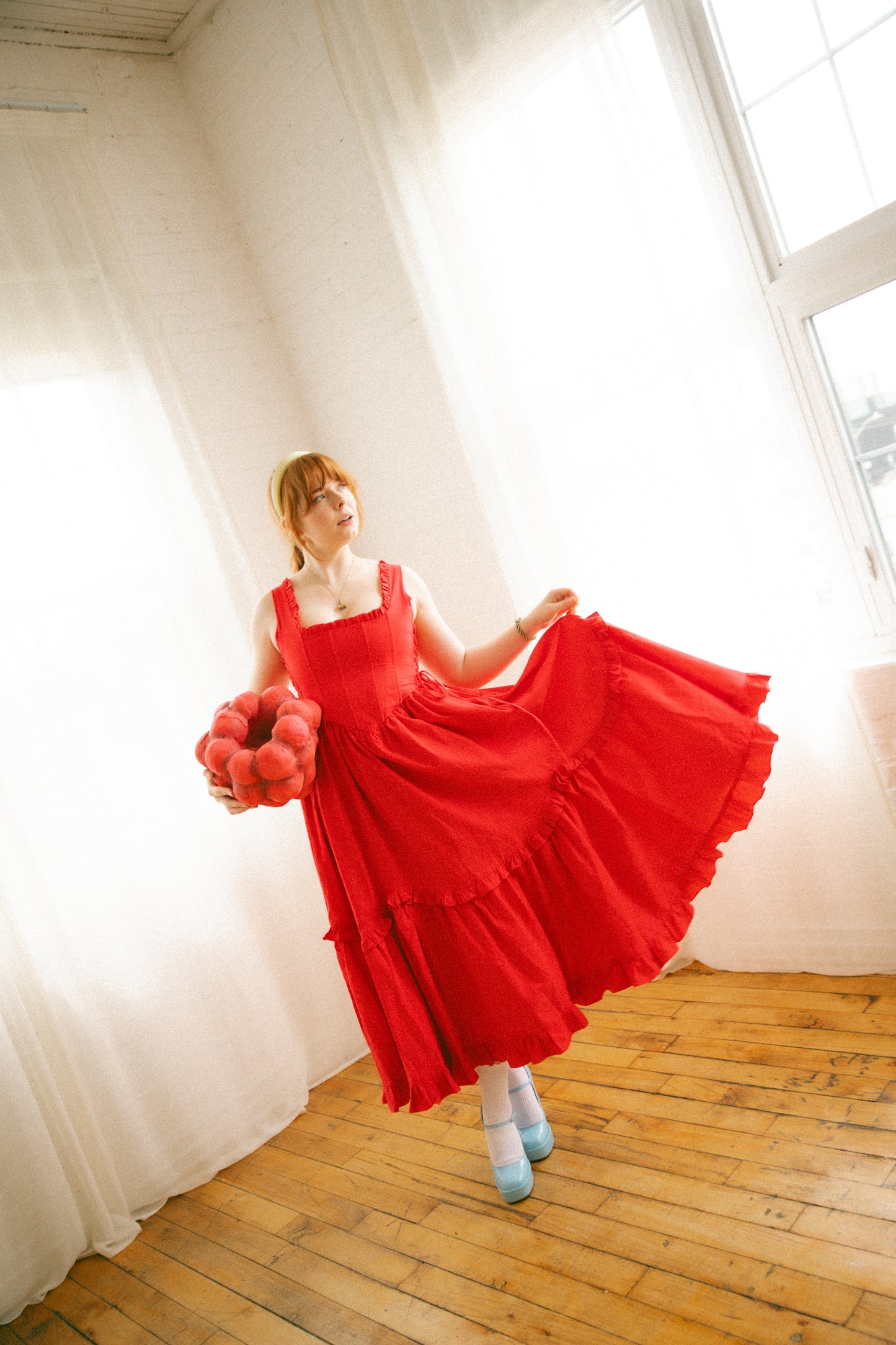 Raspberry Carmilla Dress