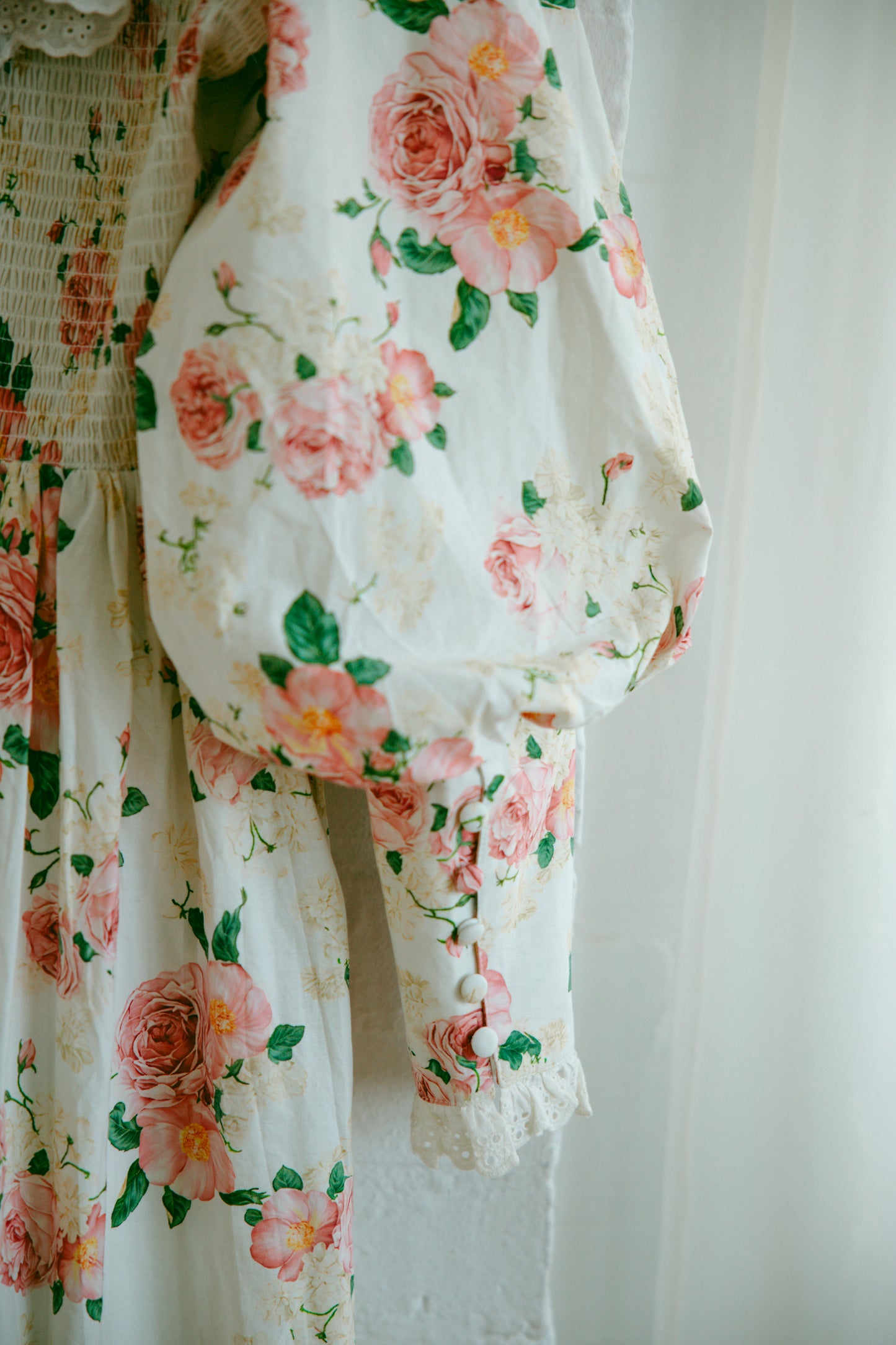 Anne Long Sleeve Cream Floral - July Pre-Order