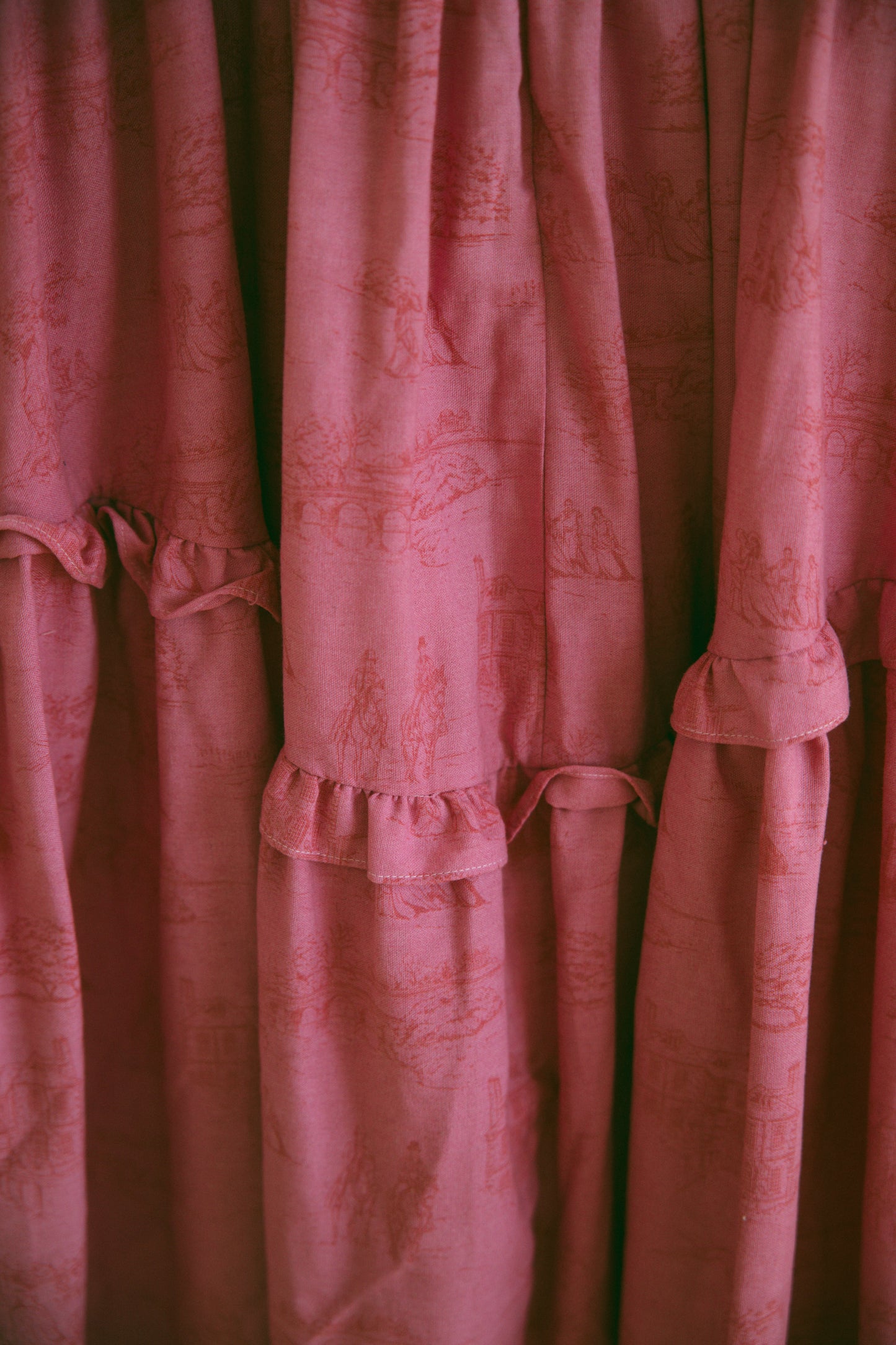 Hand Dyed Toile Diana Dress - Rose