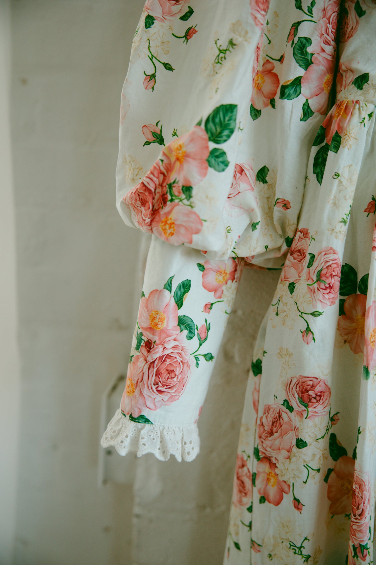 Anne Long Sleeve Cream Floral - July Pre-Order