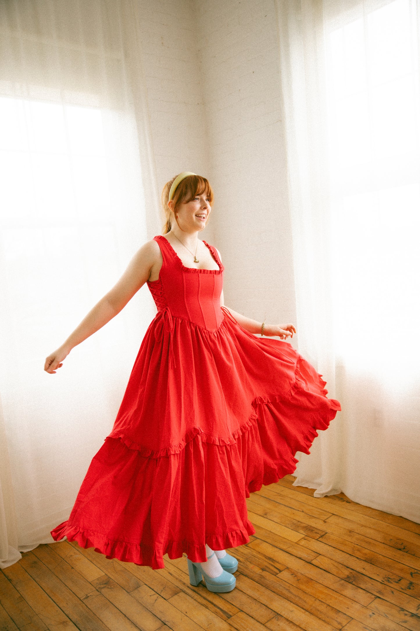 Raspberry Carmilla Dress