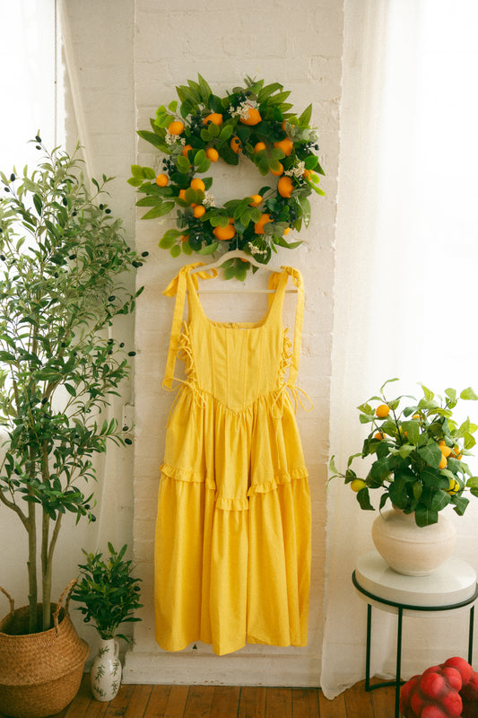 Pre-Order - Lemon Diana Dress
