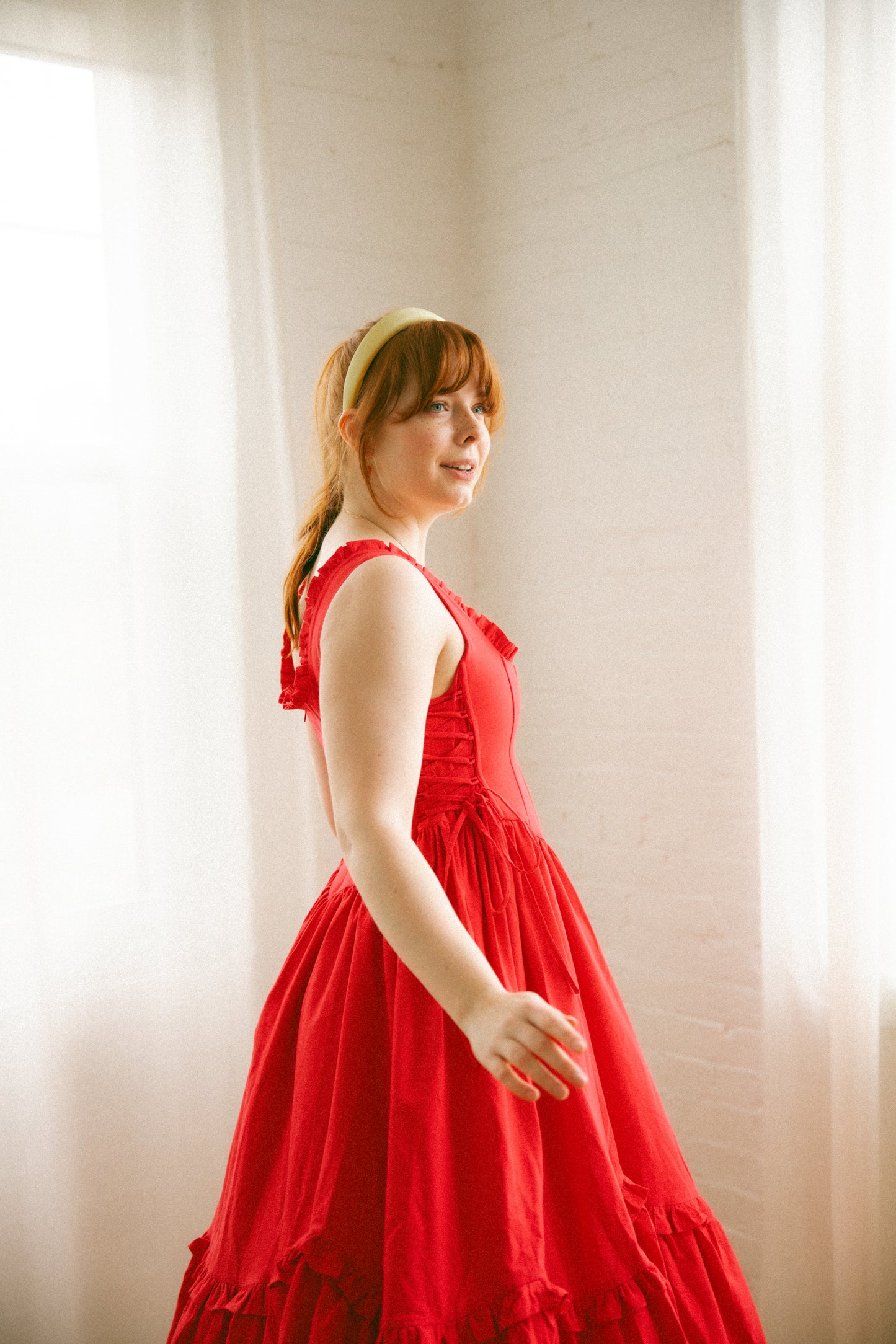 Raspberry Carmilla Dress