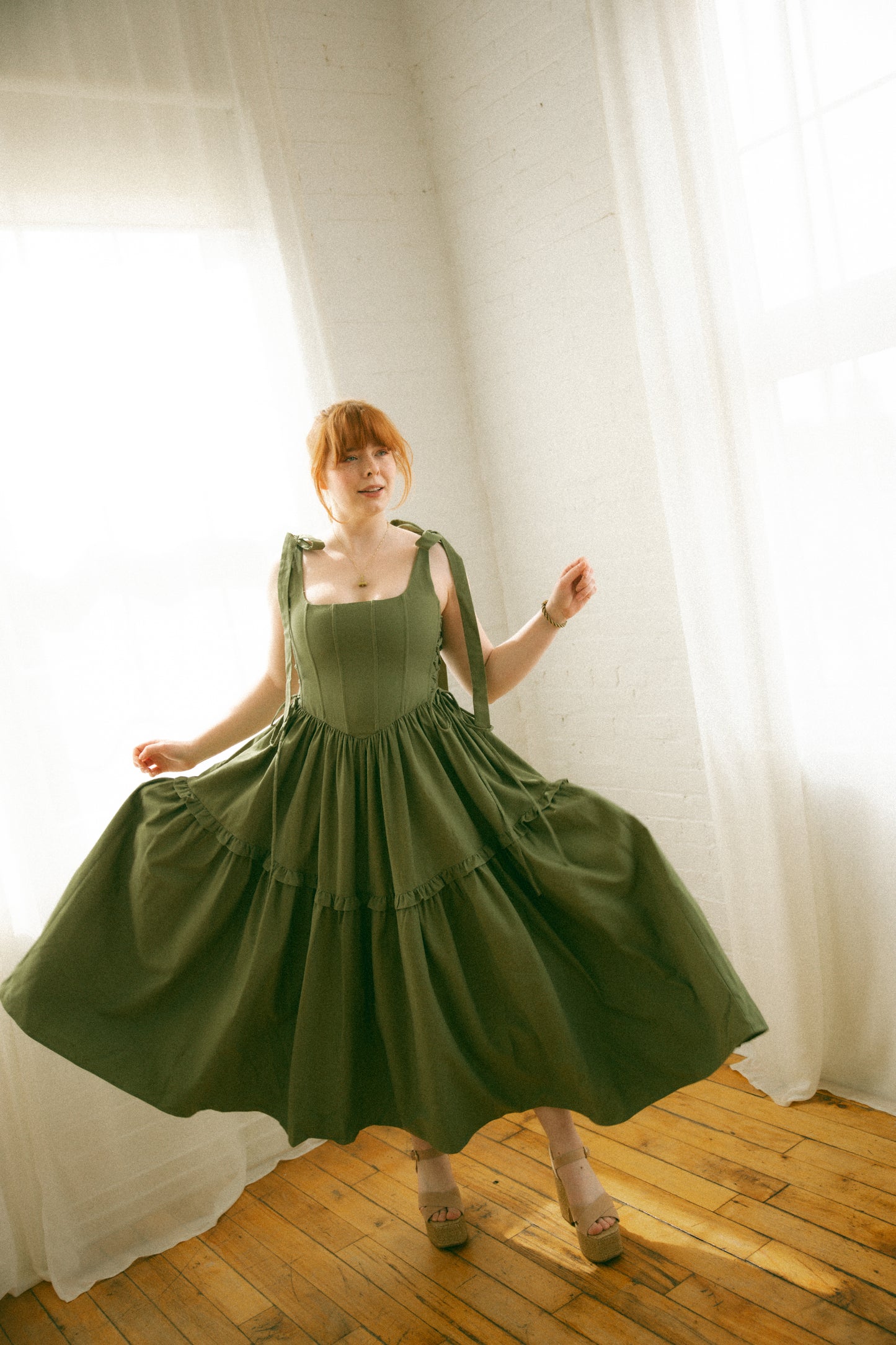 Pre-Order - Olive Diana Dress