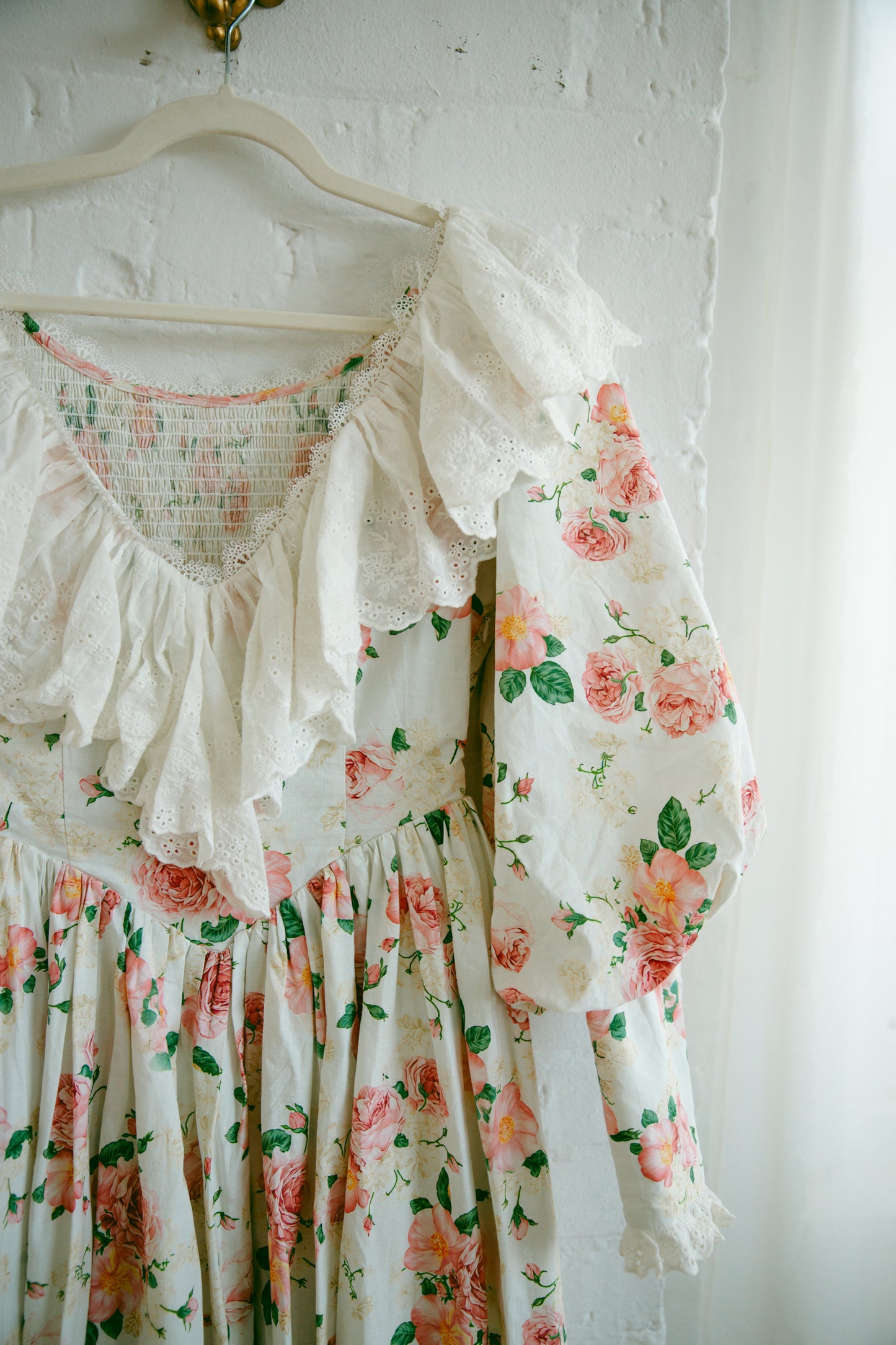 Anne Long Sleeve Cream Floral - July Pre-Order