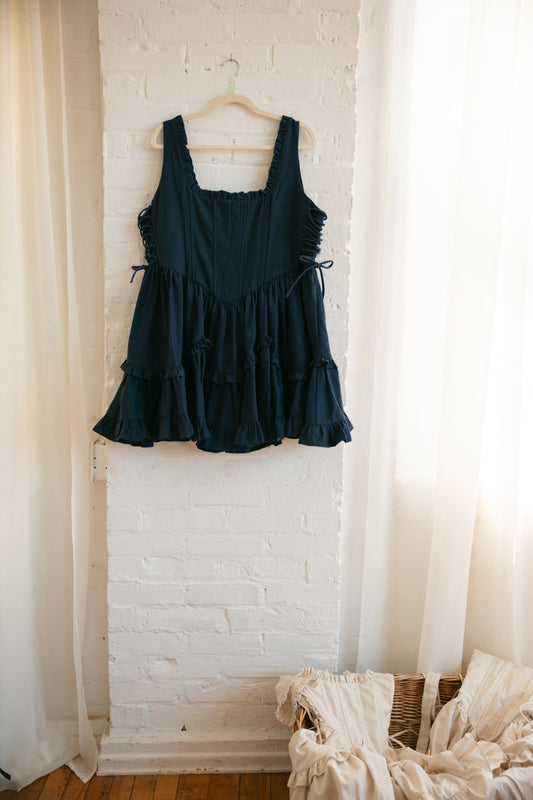 Midnight Carmilla Mini Dress - Autumn Whimsy