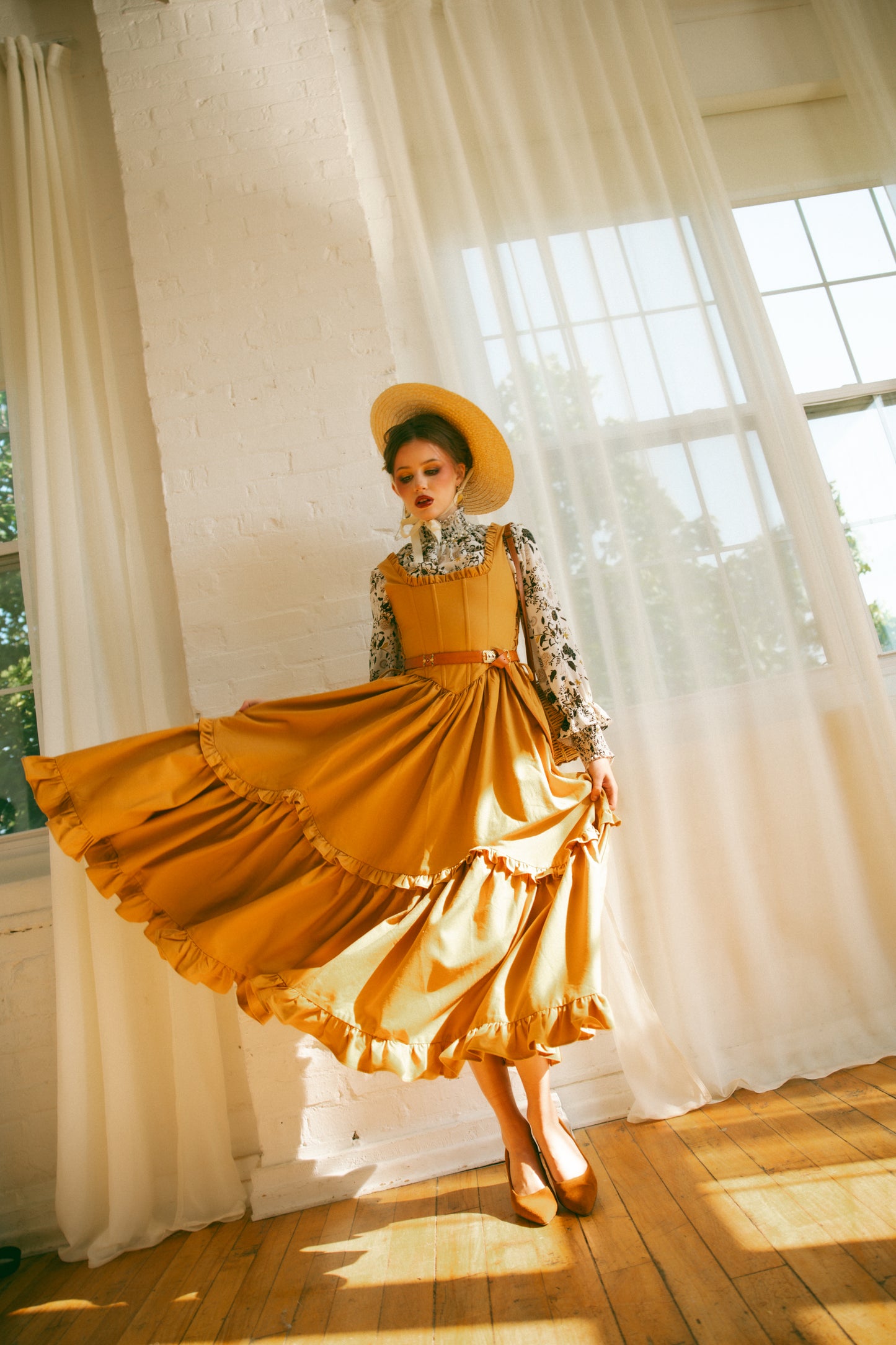 Goldenrod Carmilla Dress - Autumn Whimsy - Final Sale