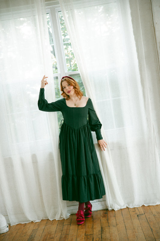 Evergreen Edith Dress - Holiday Collection
