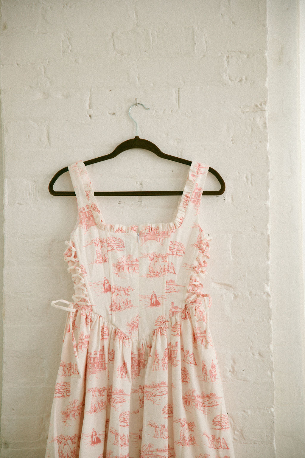 Final Sale - Pink Toile Carmilla Dress - Pride & Prejudice Collection