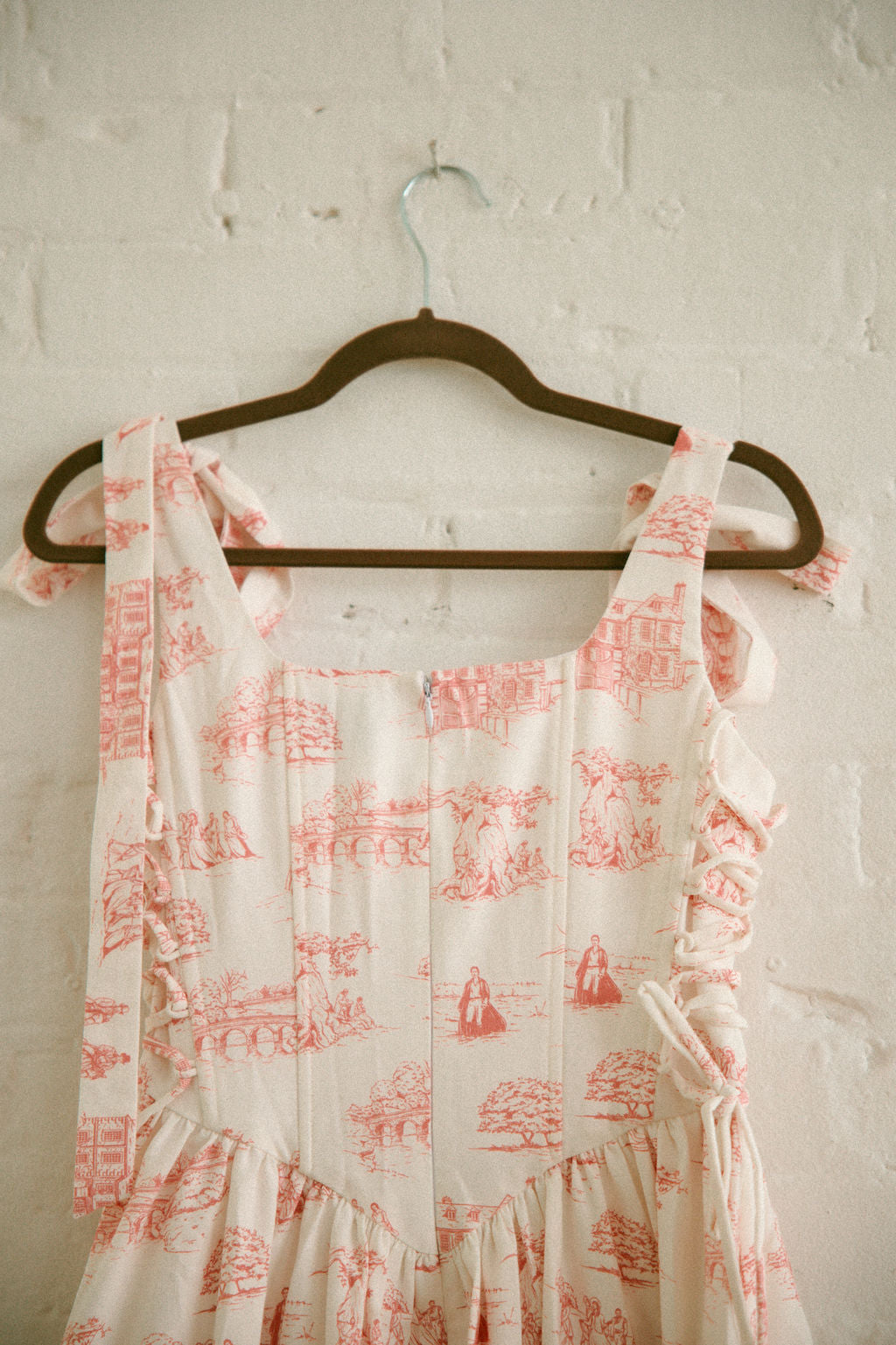 Final Sale - Pink Toile Diana Dress - Pride & Prejudice Collection