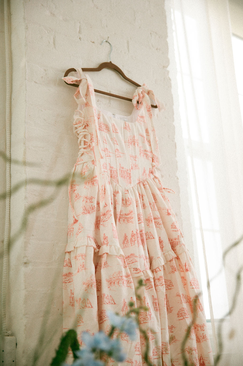 Final Sale - Pink Toile Diana Dress - Pride & Prejudice Collection