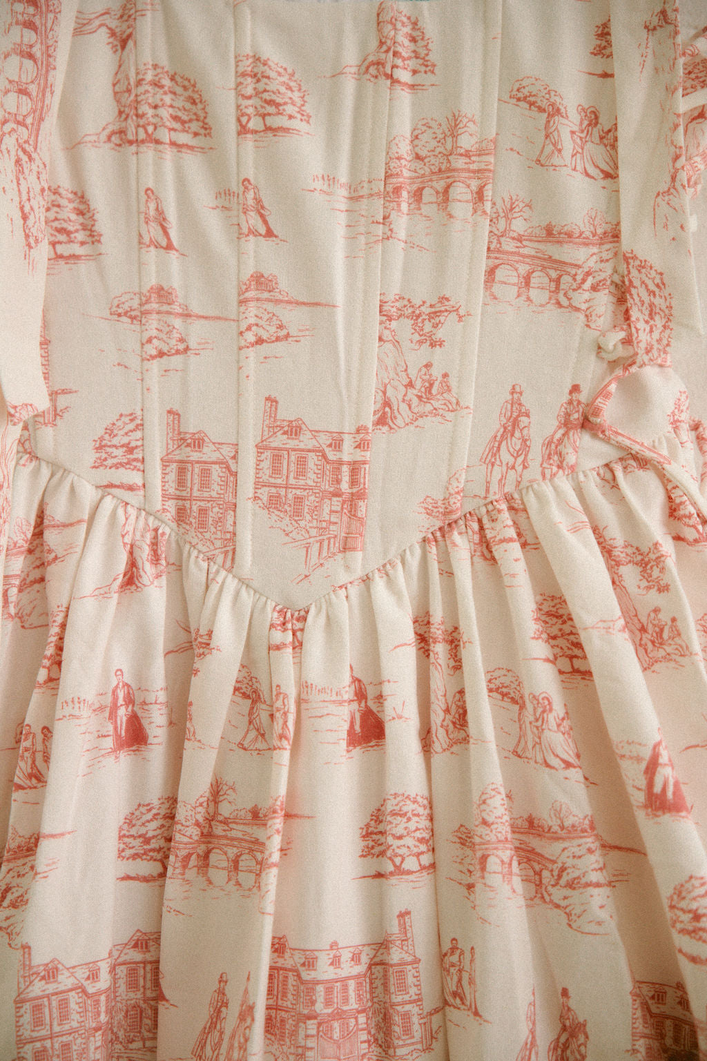 Pink Toile Diana Mini Dress - Pride & Prejudice Collection