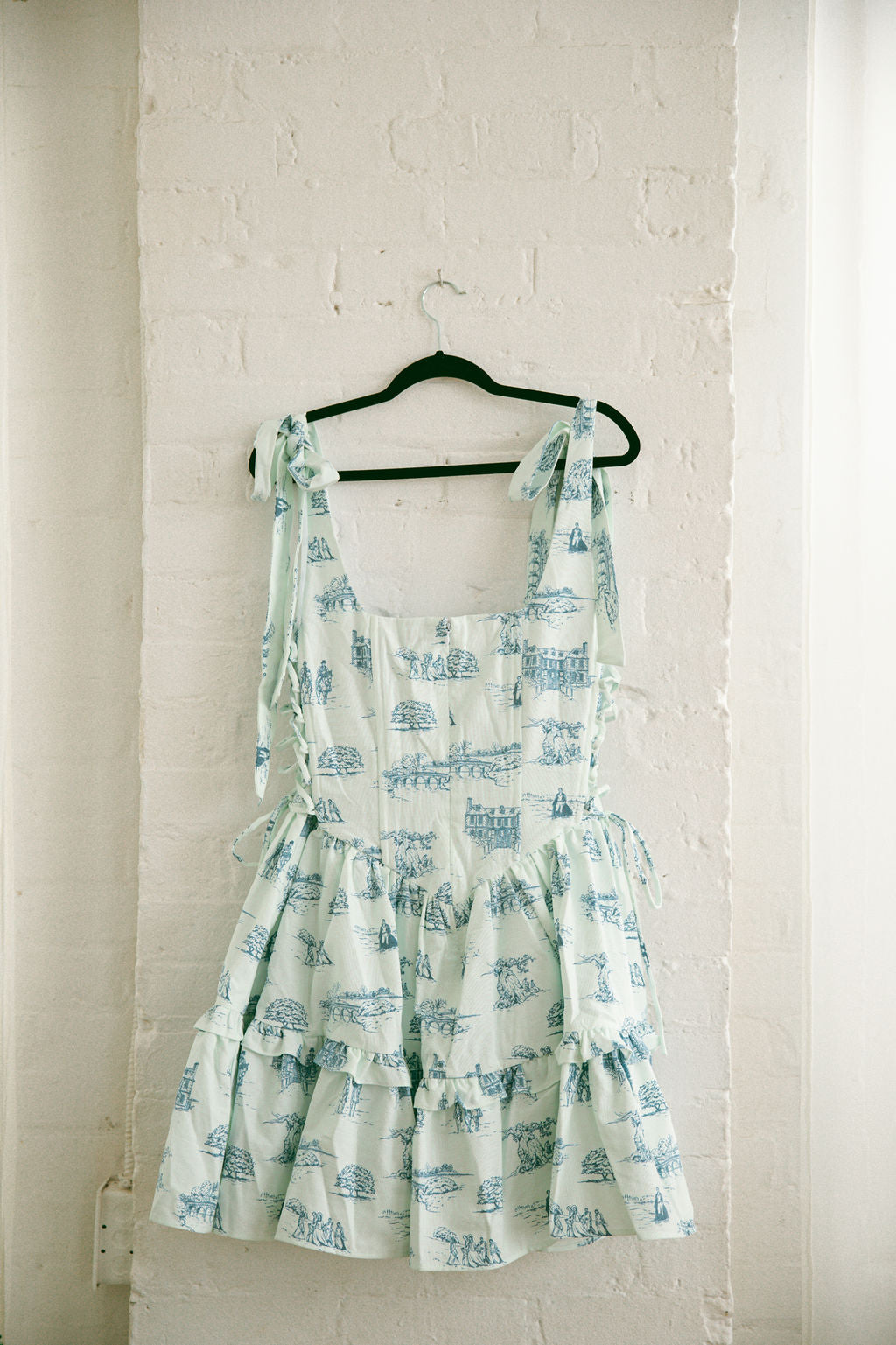 Blue Toile Diana Mini Dress - Pride & Prejudice Collection