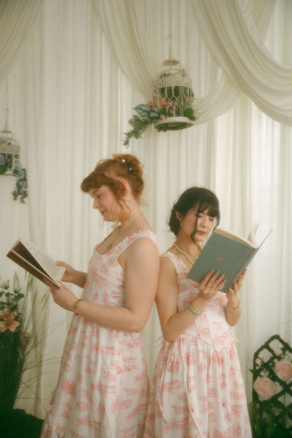 Final Sale - Pink Toile Carmilla Dress - Pride & Prejudice Collection