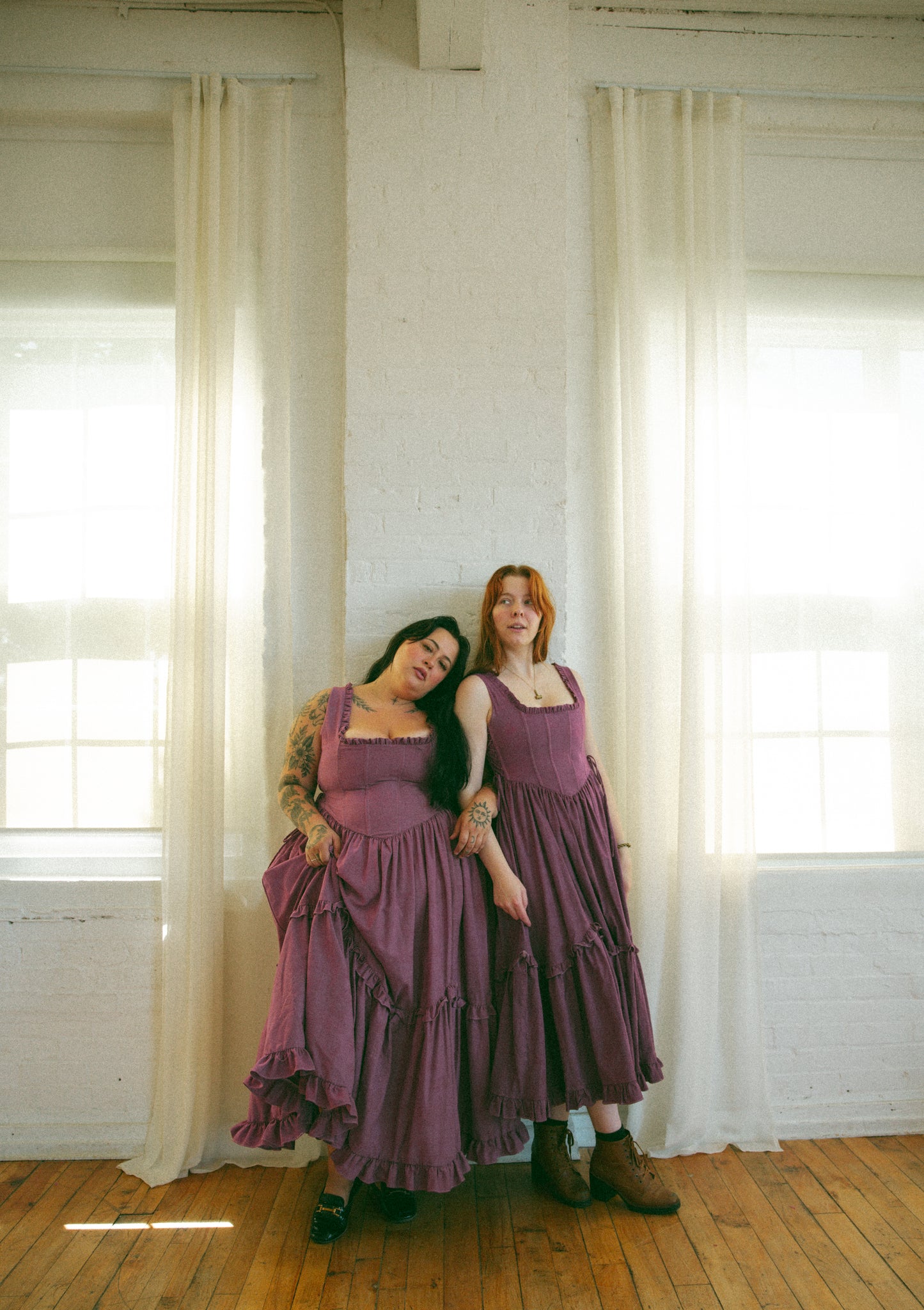 Hand Dyed Toile Carmilla Dress - Allium